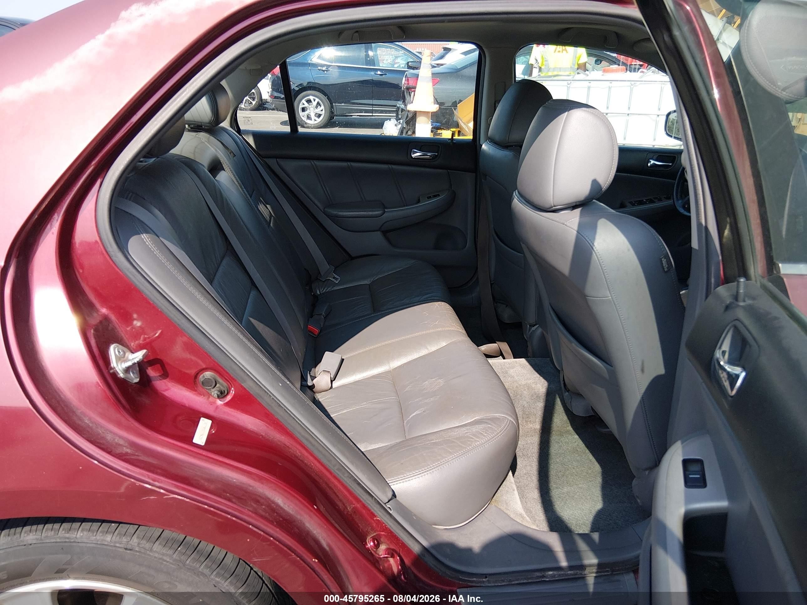 2005 Honda Accord 3.0 Ex Red vin: 1HGCM66535A066598