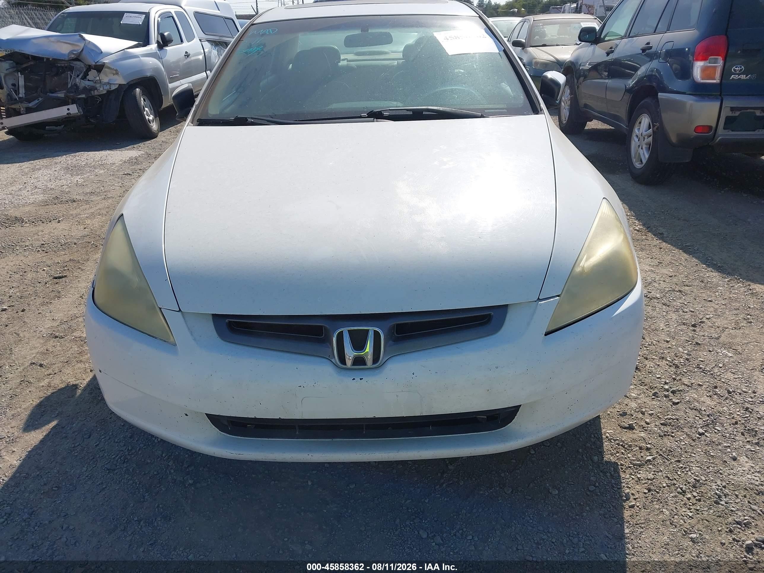 2005 Honda Accord 3.0 Ex White vin: 1HGCM66535A072451