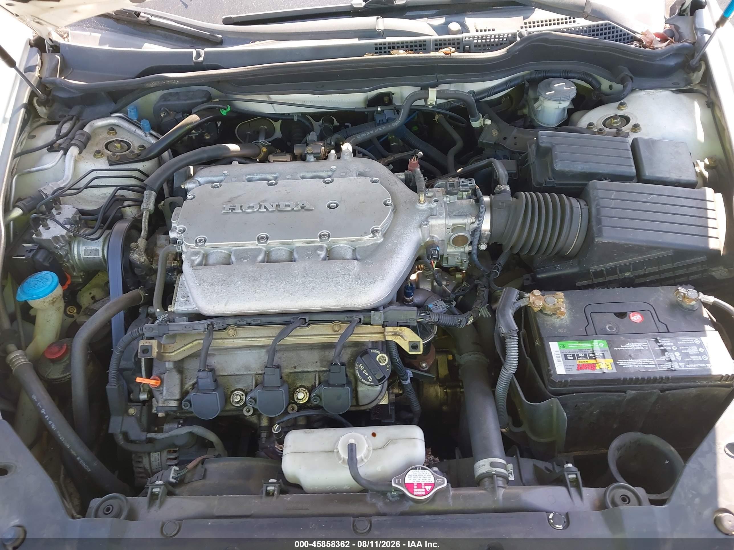 2005 Honda Accord 3.0 Ex White vin: 1HGCM66535A072451