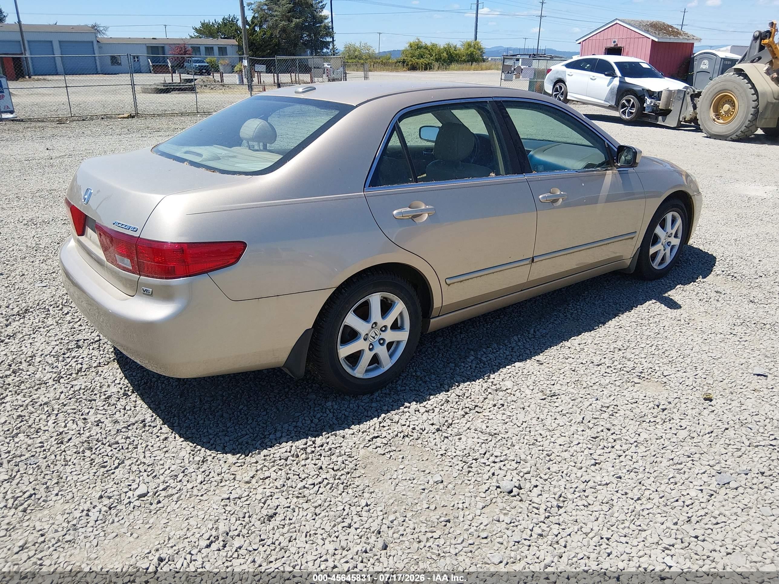 2005 Honda Accord 3.0 Ex Tan vin: 1HGCM66535A075205