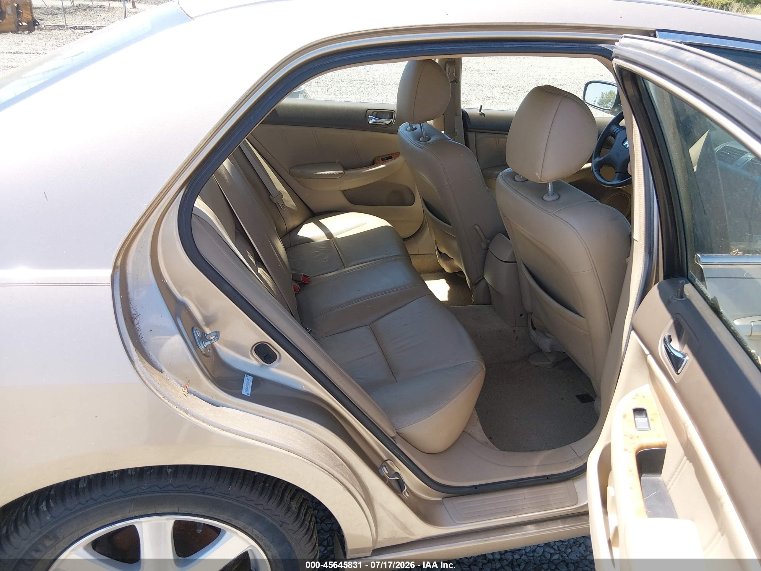 2005 Honda Accord 3.0 Ex Tan vin: 1HGCM66535A075205