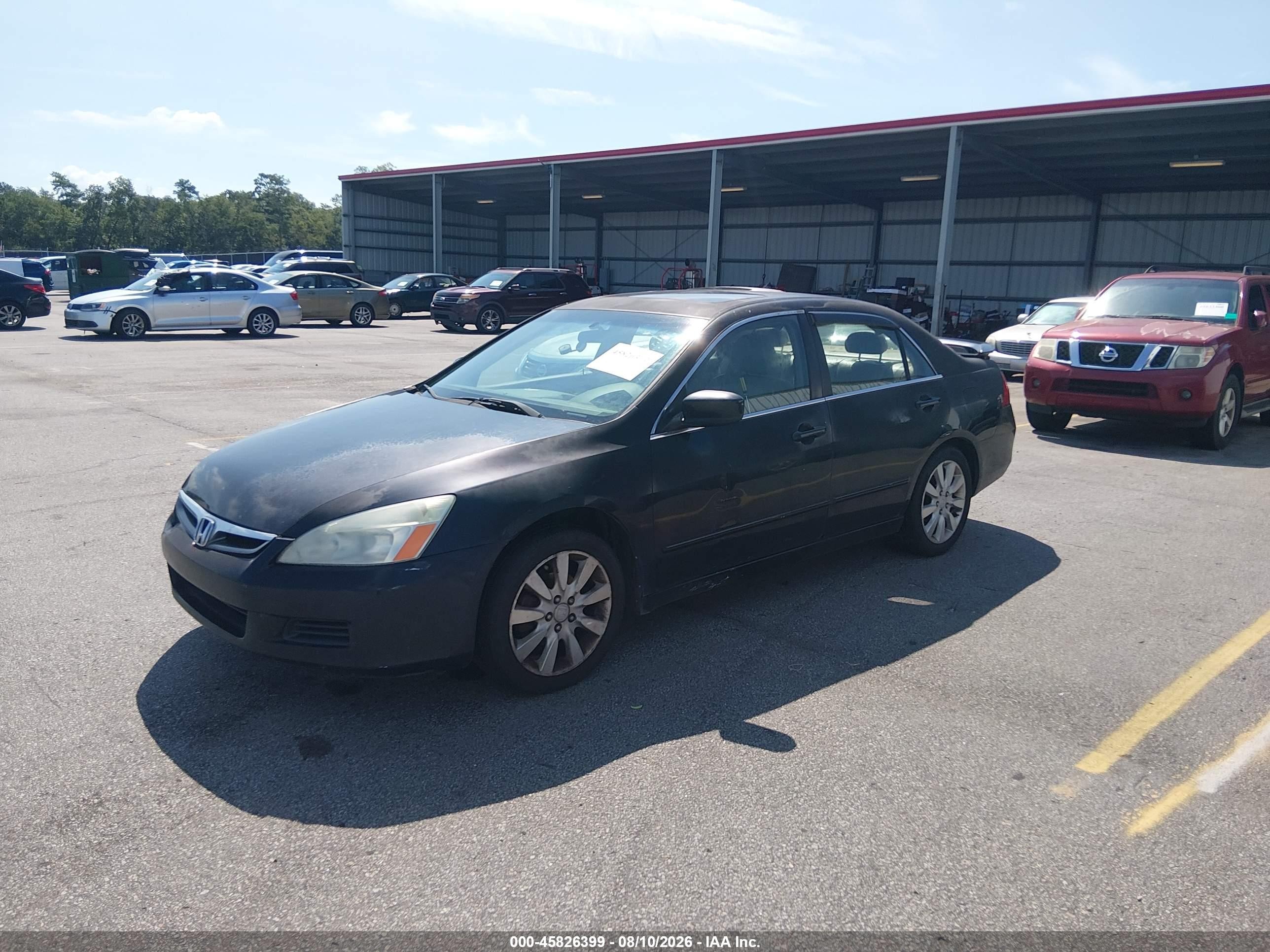 2006 Honda Accord 3.0 Ex Черный vin: 1HGCM66536A001865