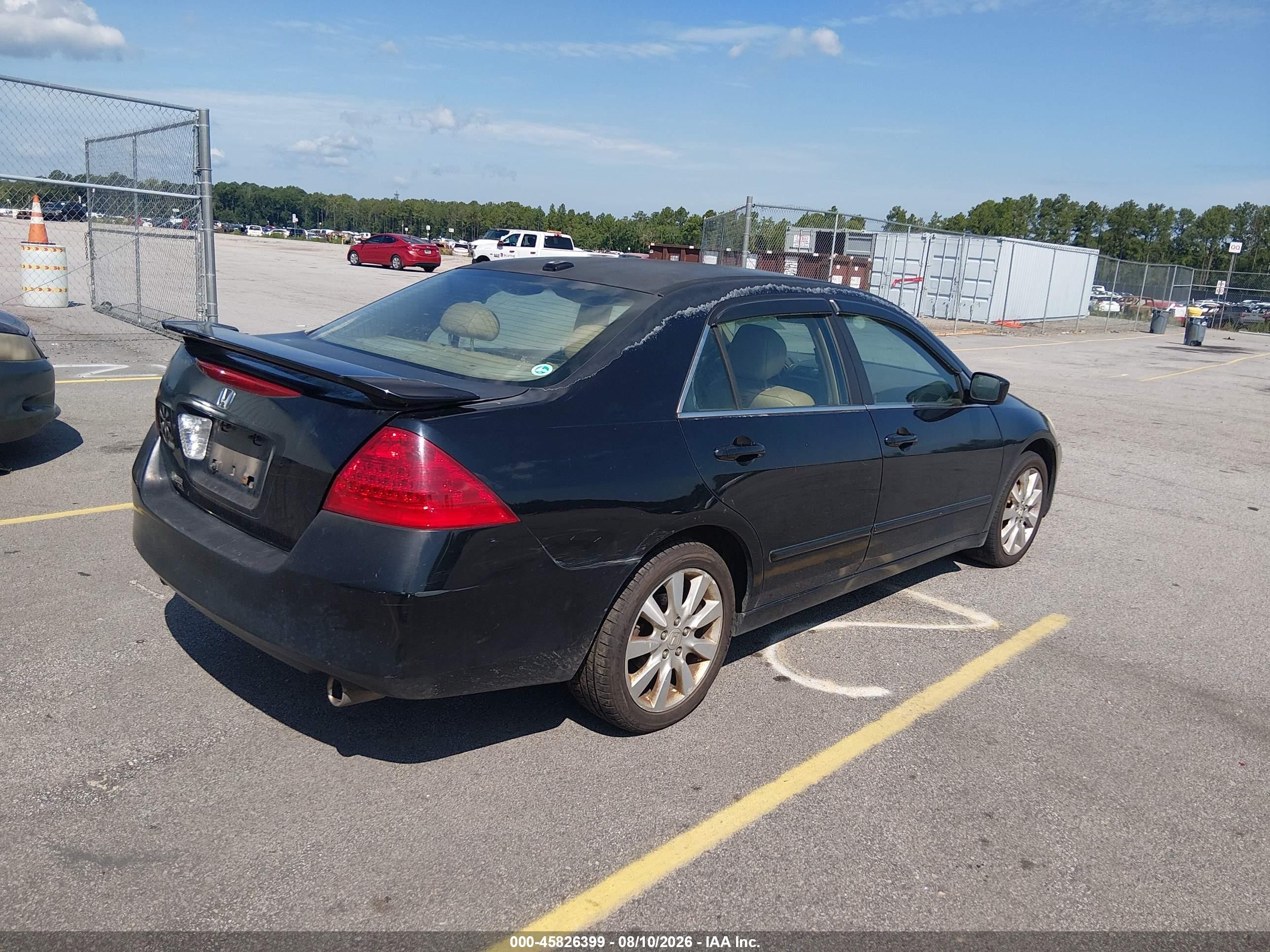 2006 Honda Accord 3.0 Ex Черный vin: 1HGCM66536A001865