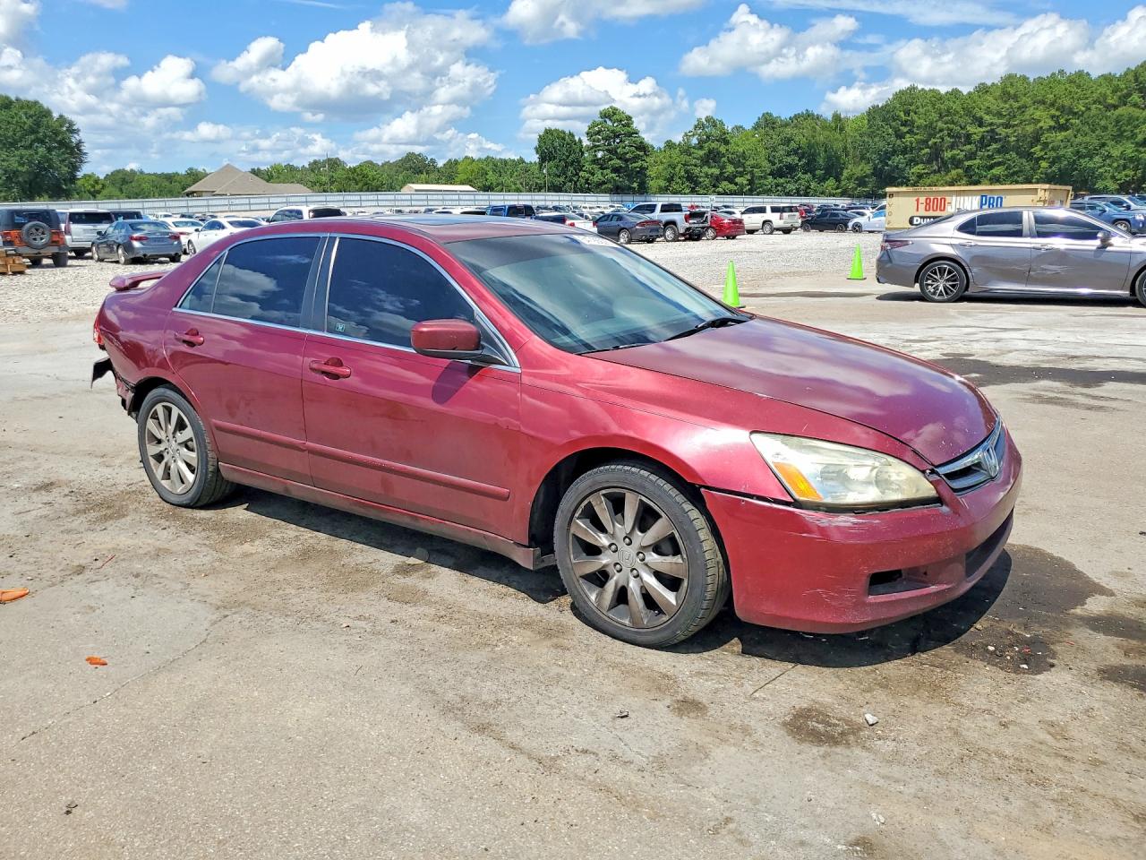 2006 Honda Accord Ex Burgundy vin: 1HGCM66536A003938