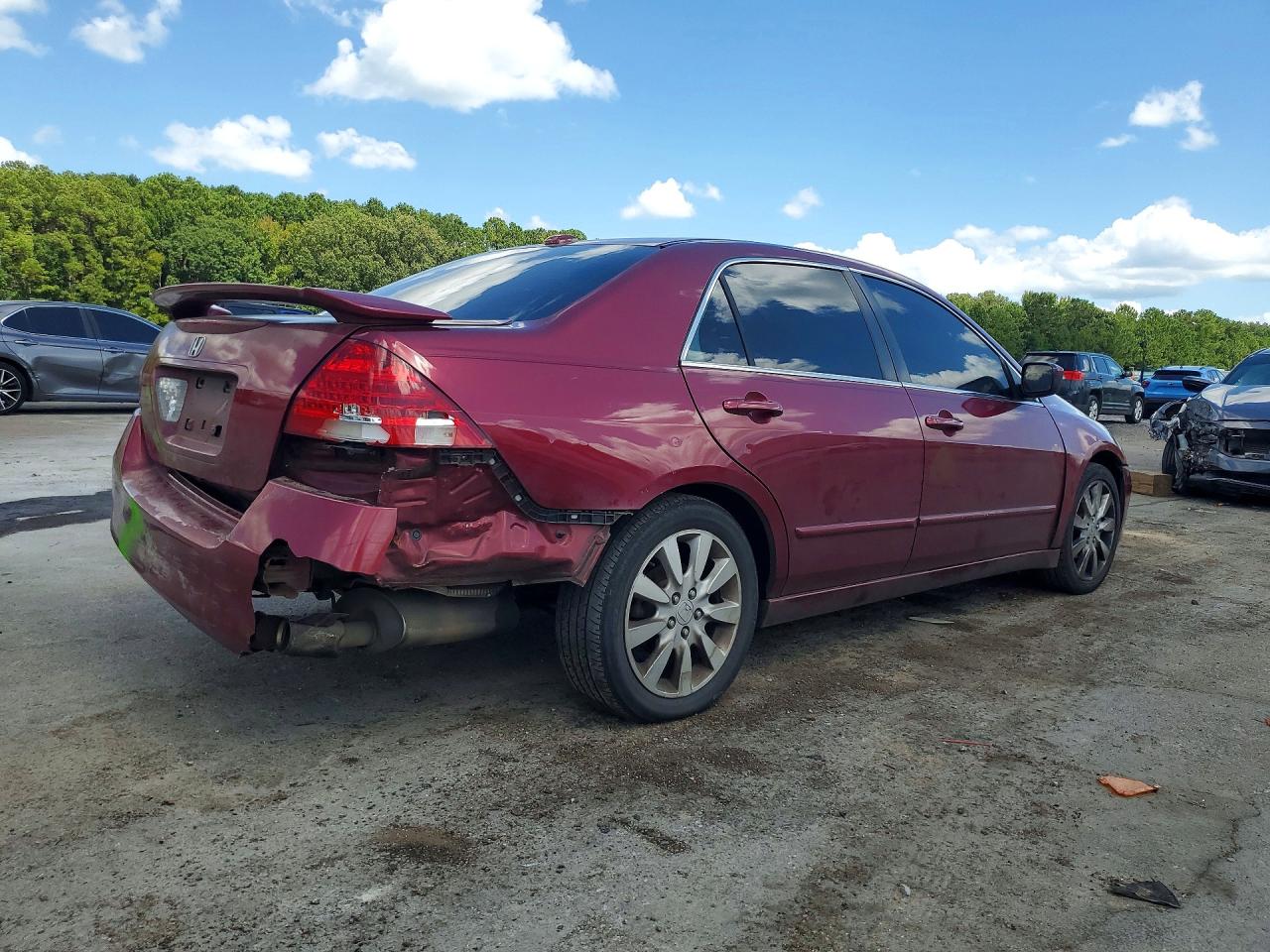 2006 Honda Accord Ex Burgundy vin: 1HGCM66536A003938