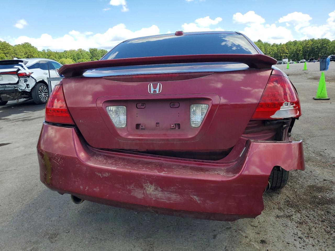 2006 Honda Accord Ex Burgundy vin: 1HGCM66536A003938