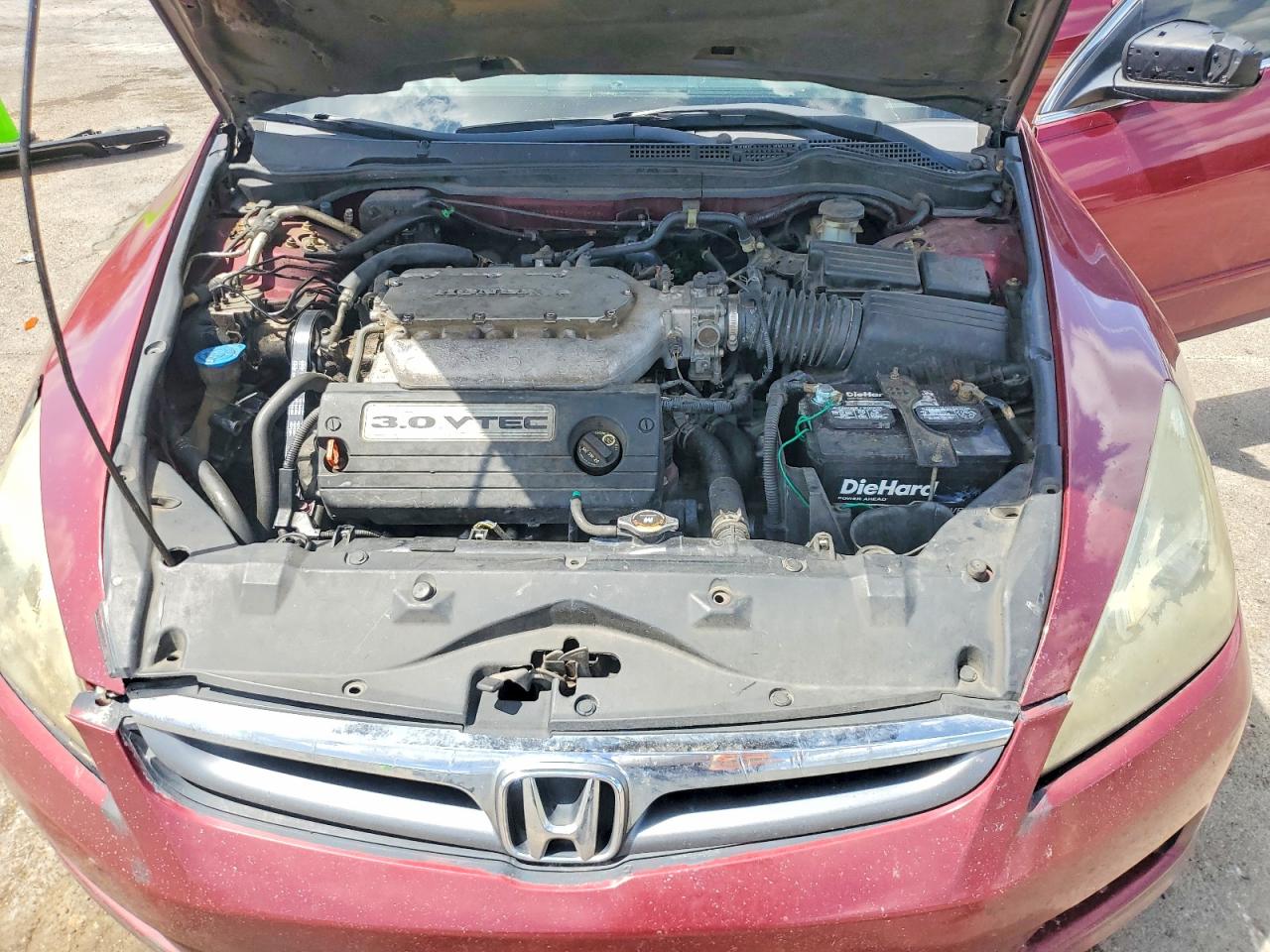 2006 Honda Accord Ex Burgundy vin: 1HGCM66536A003938