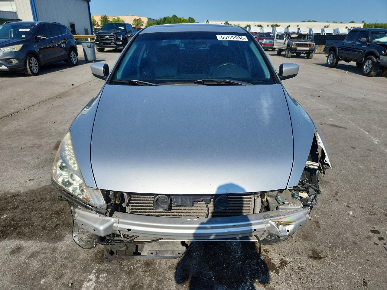 2006 Honda Accord Ex Silver vin: 1HGCM66536A007844