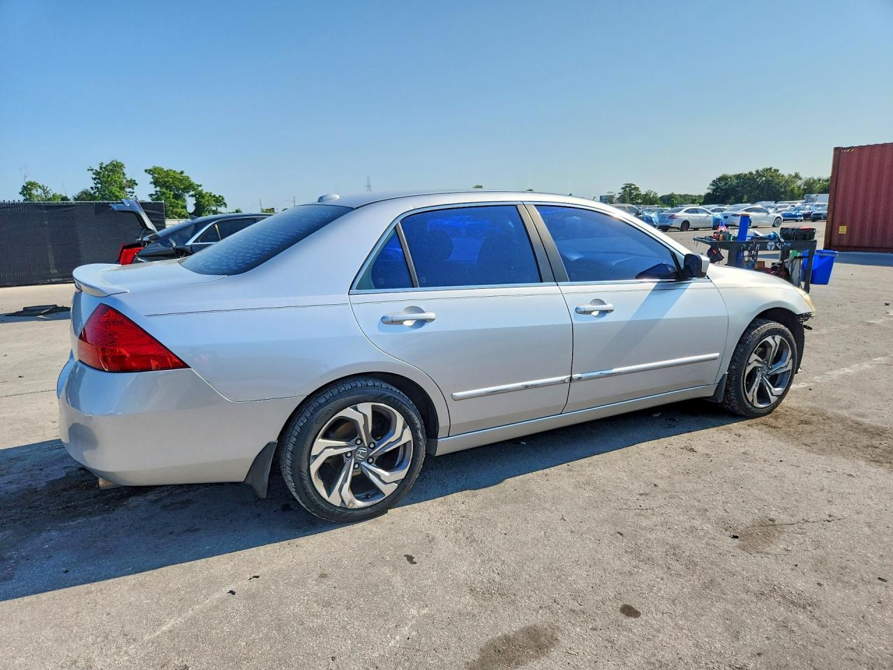 2006 Honda Accord Ex Silver vin: 1HGCM66536A007844