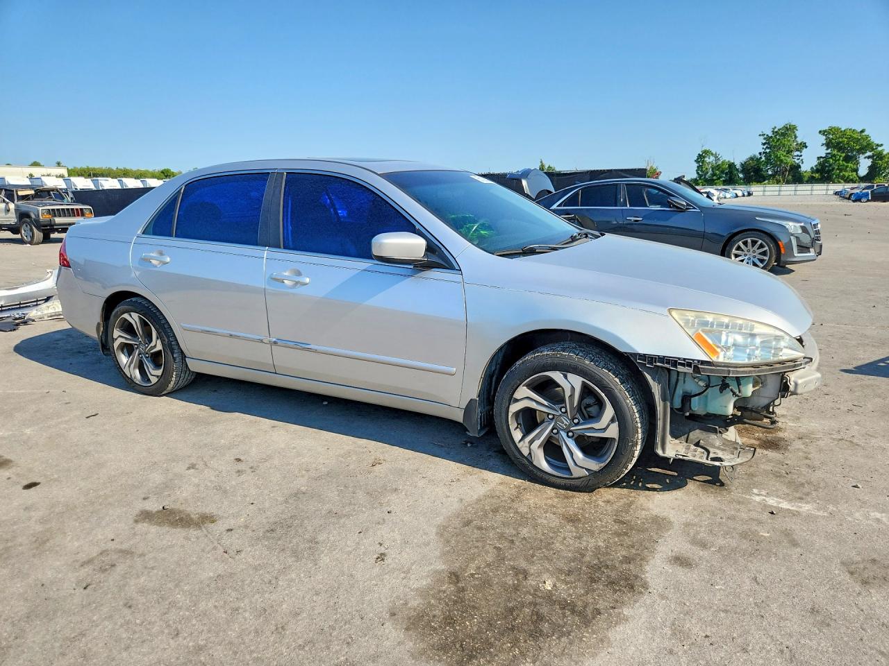 2006 Honda Accord Ex Silver vin: 1HGCM66536A007844