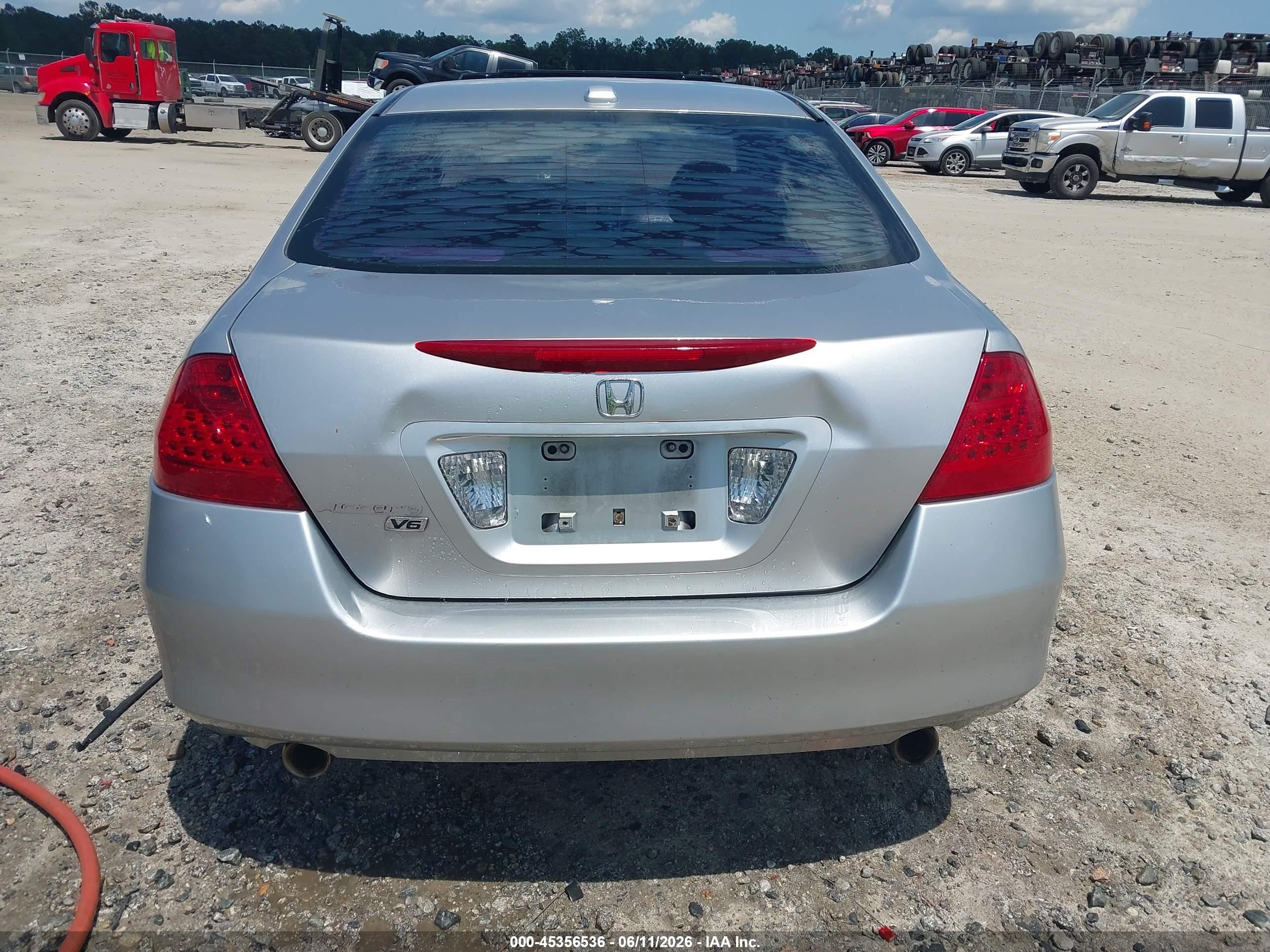 2006 Honda Accord 3.0 Ex Серебряный vin: 1HGCM66536A021727