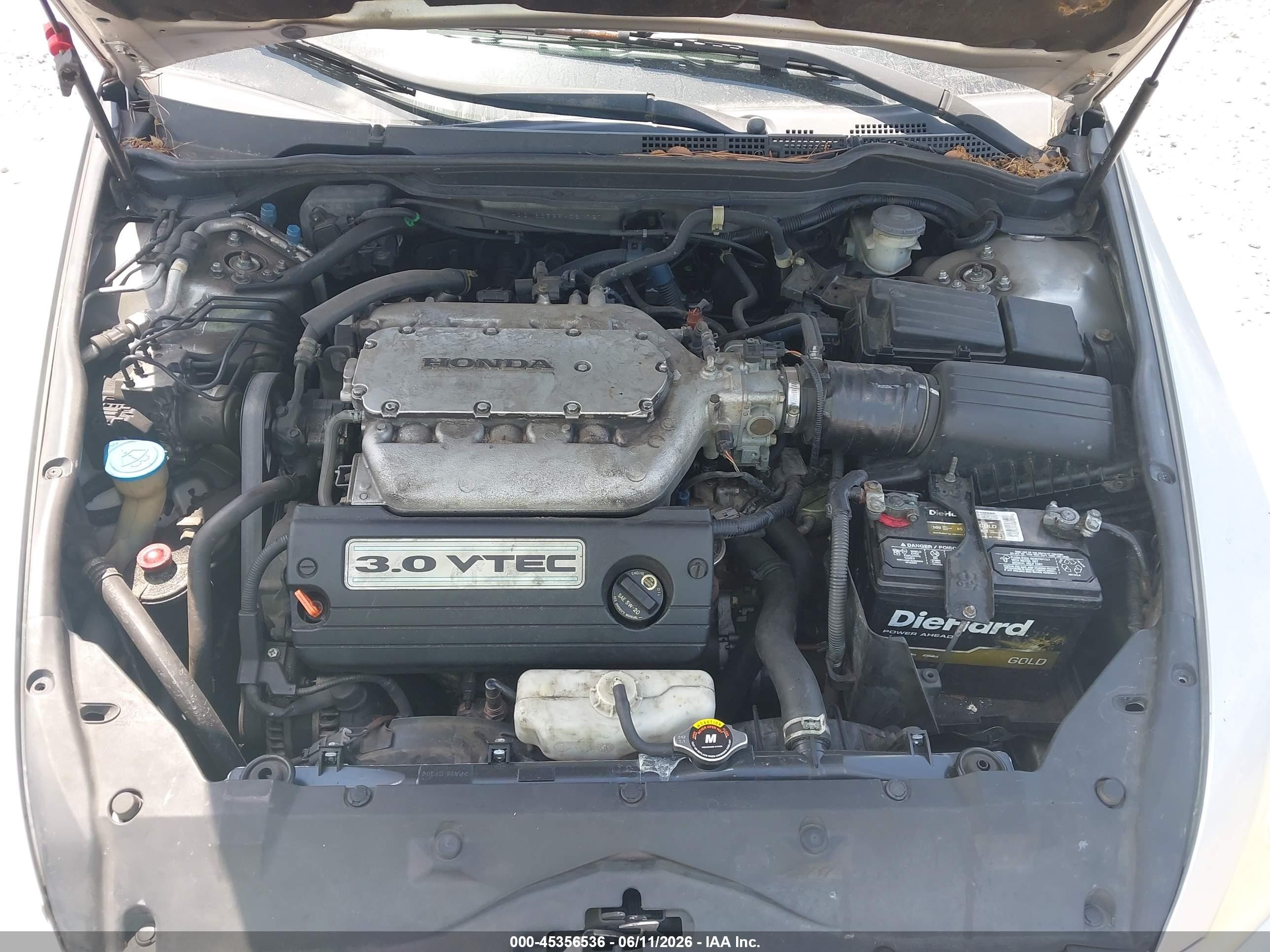2006 Honda Accord 3.0 Ex Серебряный vin: 1HGCM66536A021727