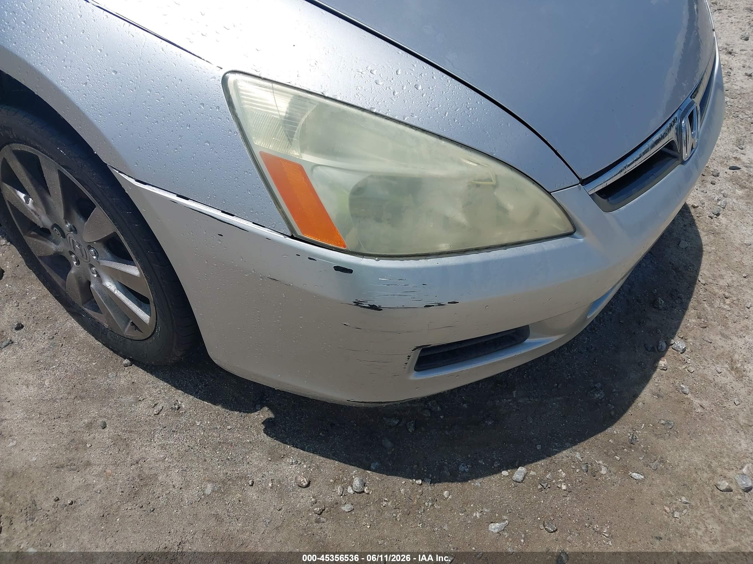 2006 Honda Accord 3.0 Ex Серебряный vin: 1HGCM66536A021727