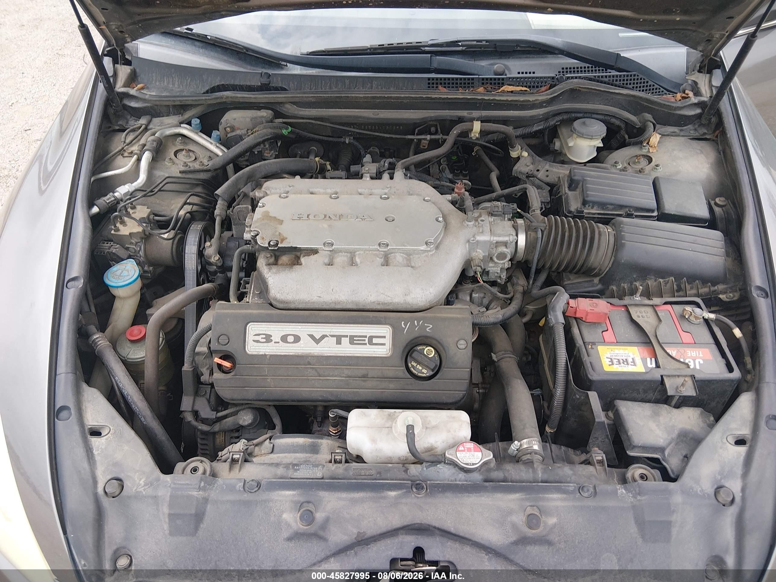 2006 Honda Accord 3.0 Ex Серый vin: 1HGCM66536A030296