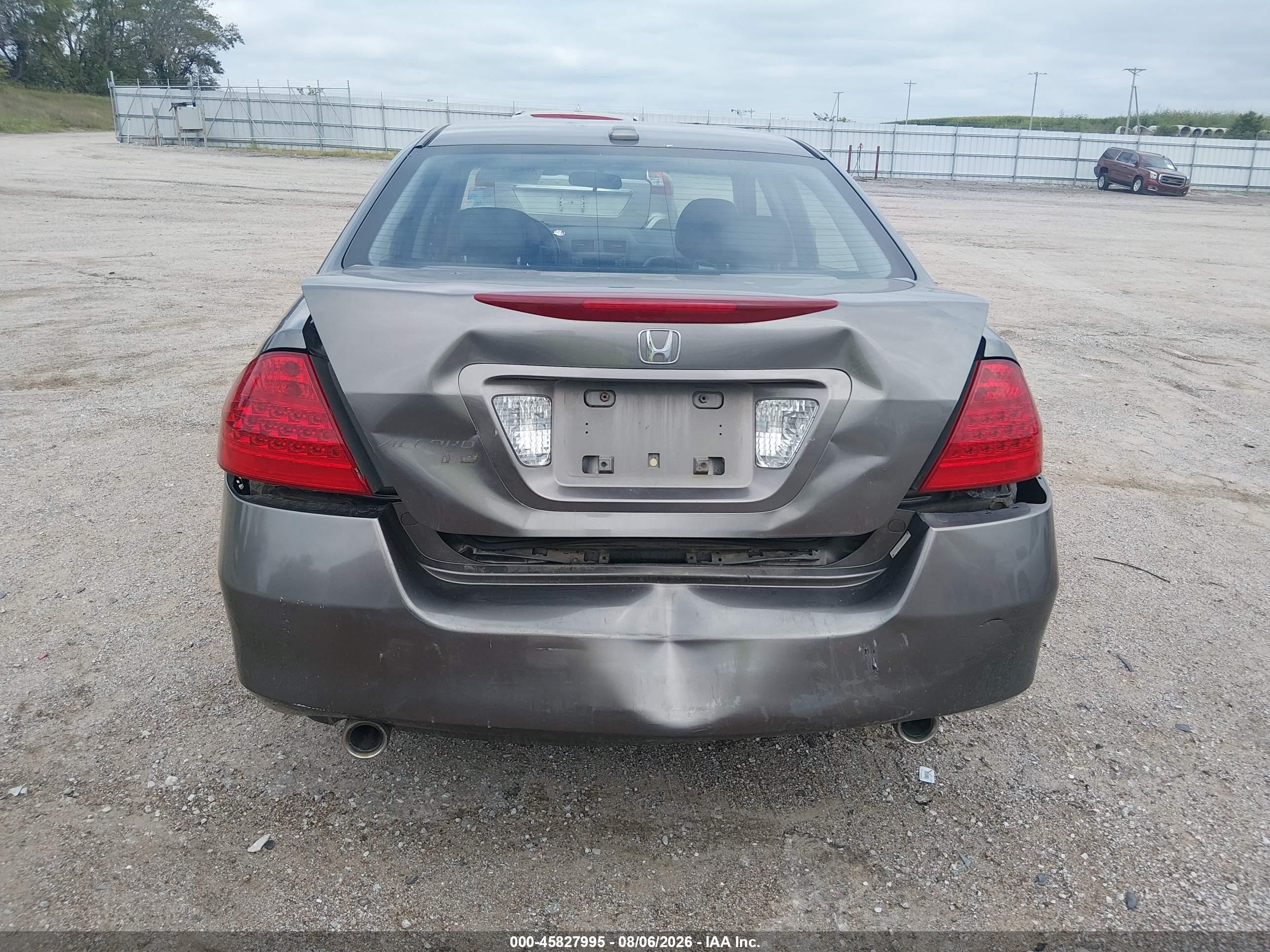 2006 Honda Accord 3.0 Ex Серый vin: 1HGCM66536A030296