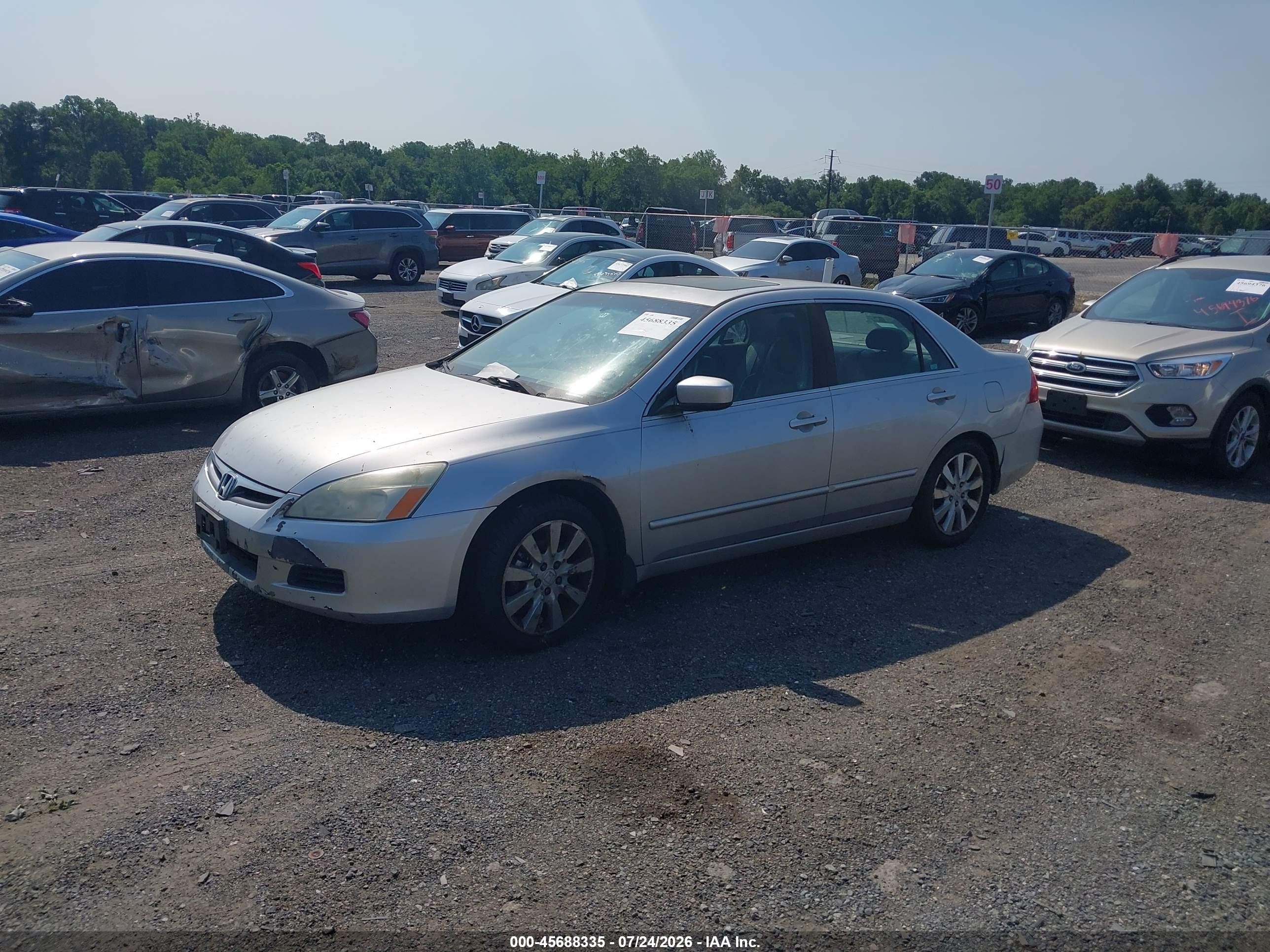 2006 Honda Accord 3.0 Ex Red vin: 1HGCM66536A047910