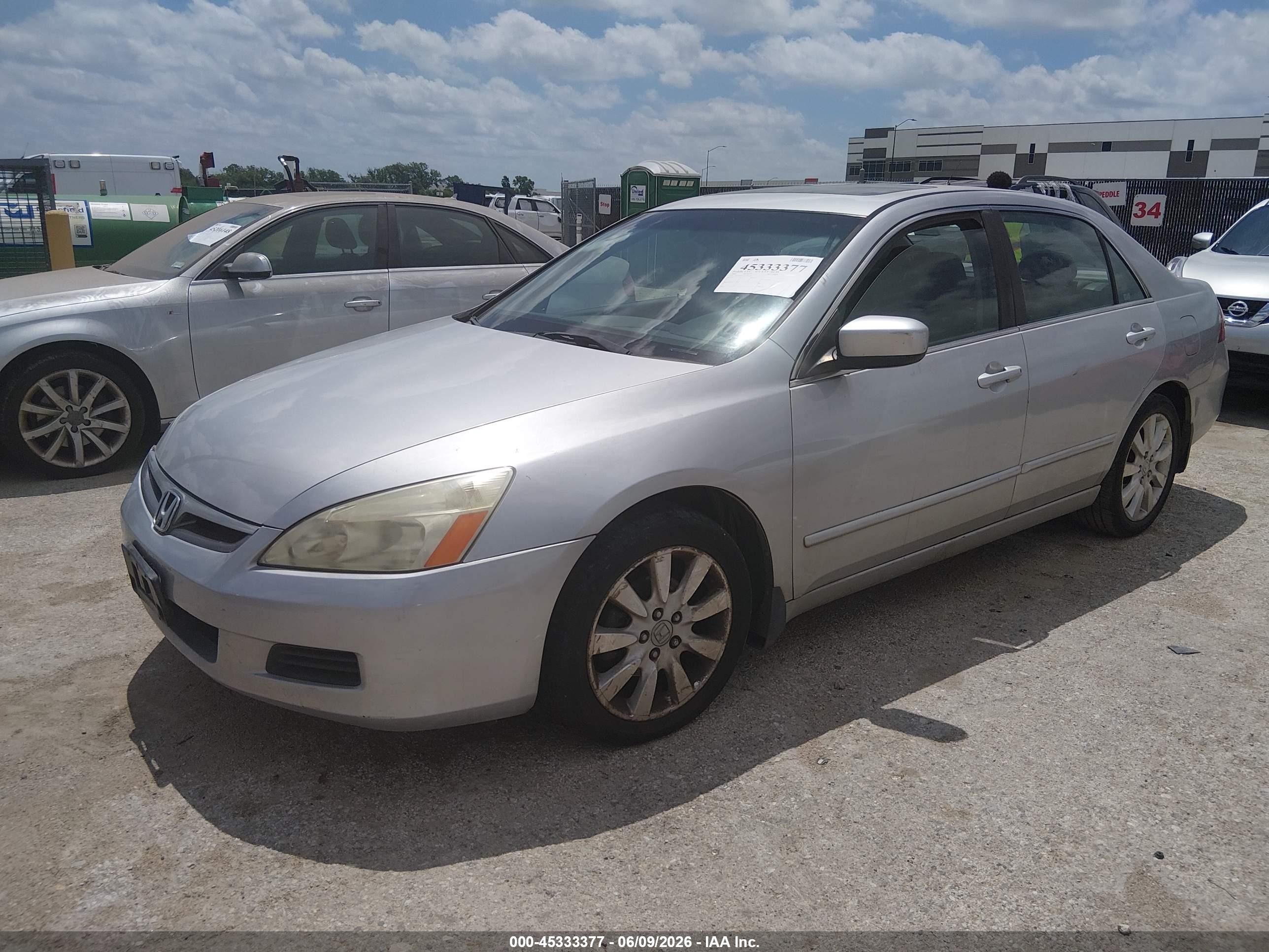 2006 Honda Accord 3.0 Ex Silver vin: 1HGCM66536A066148