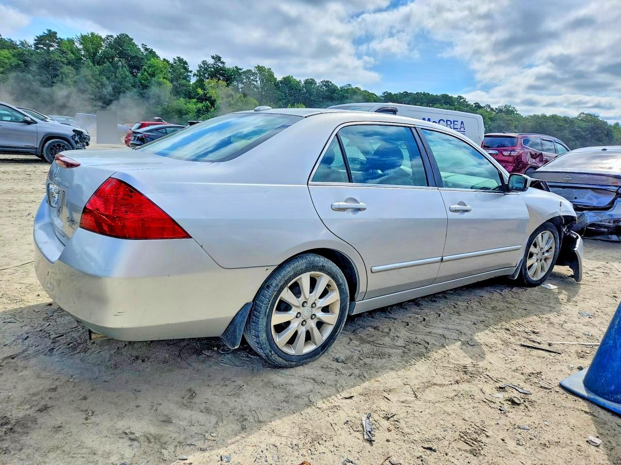 2006 Honda Accord Ex Silver vin: 1HGCM66536A068188