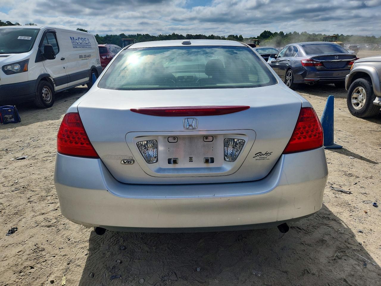 2006 Honda Accord Ex Silver vin: 1HGCM66536A068188