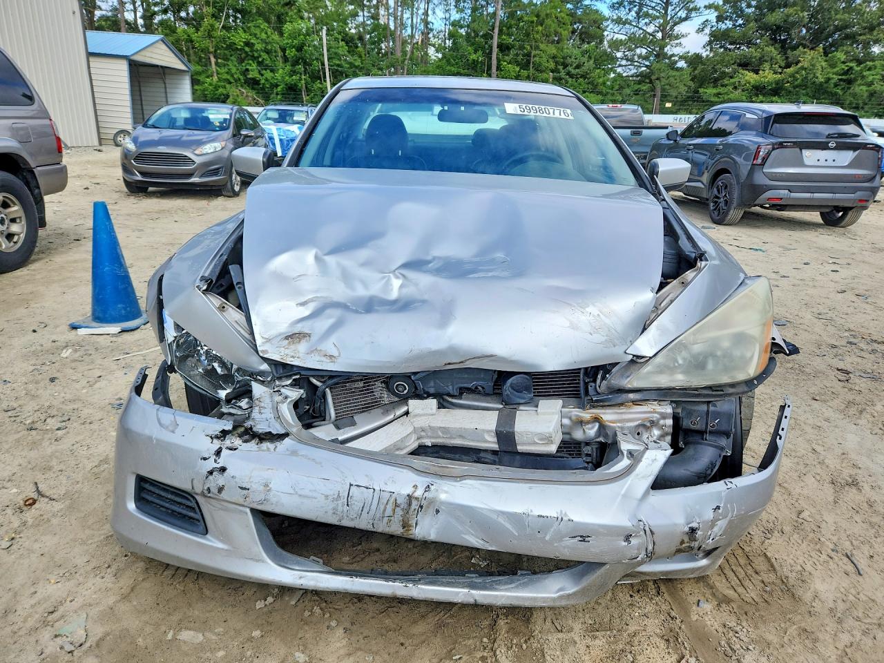 2006 Honda Accord Ex Silver vin: 1HGCM66536A068188
