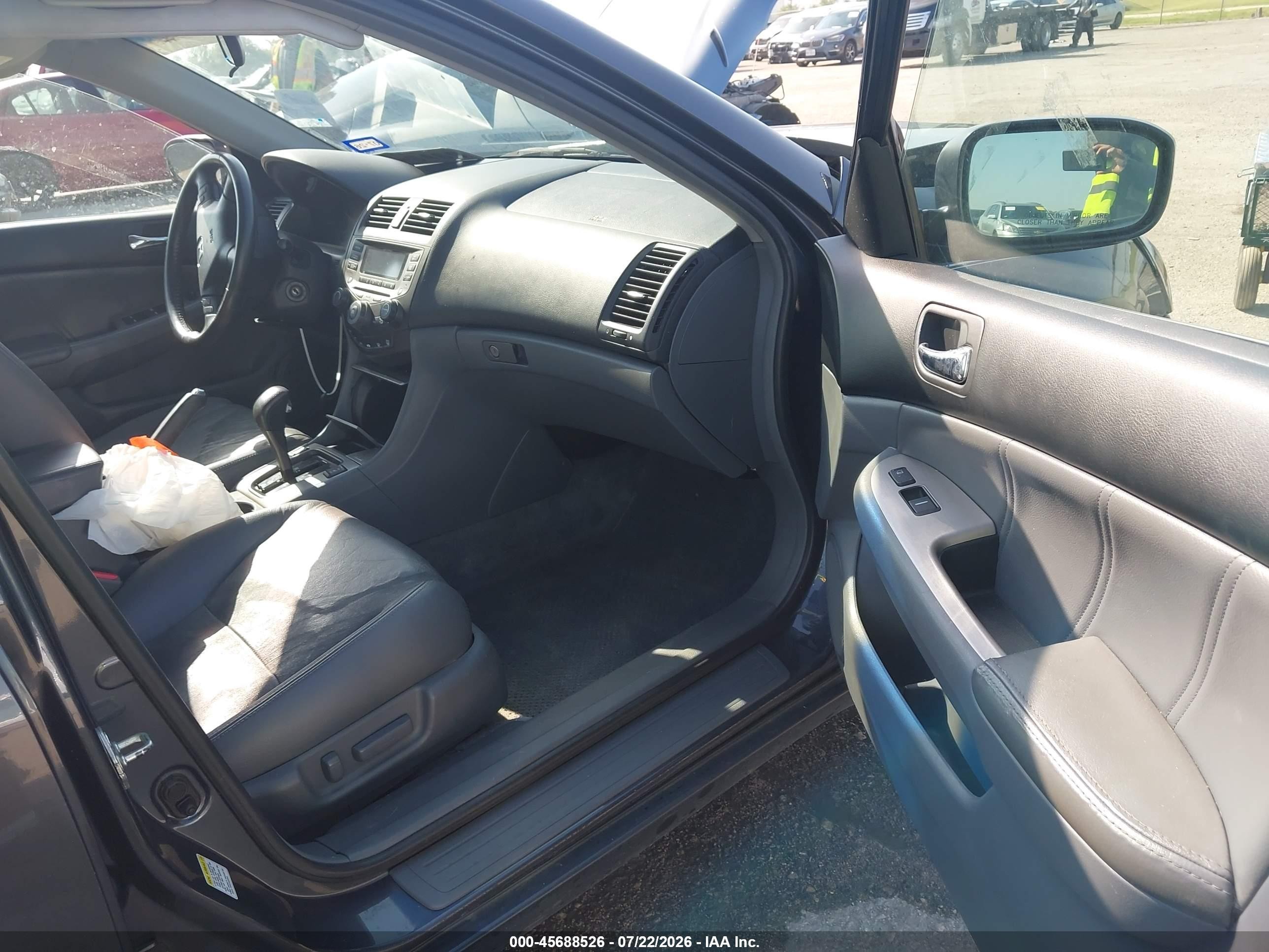 2006 Honda Accord 3.0 Ex Light Blue vin: 1HGCM66536A072905