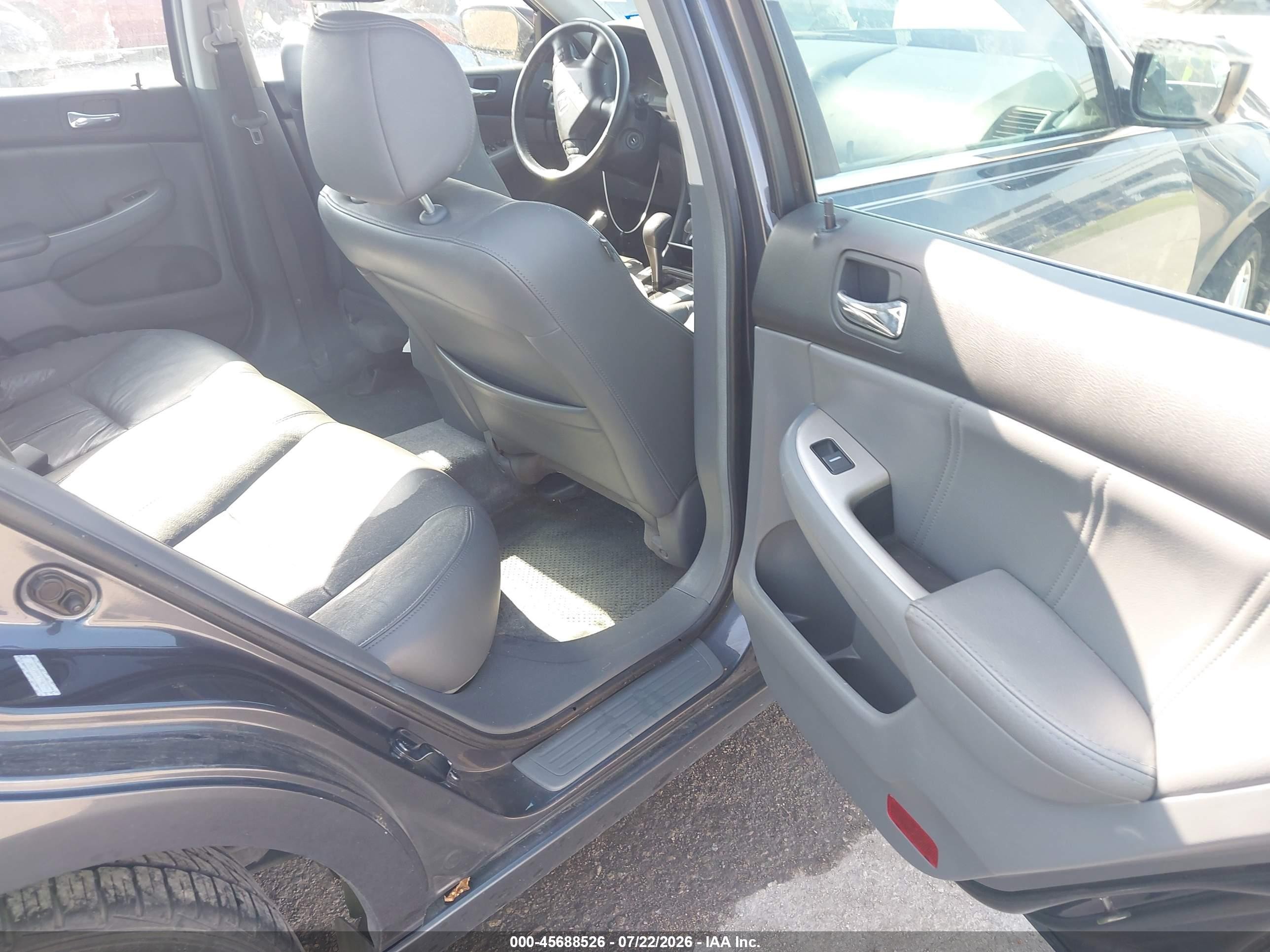 2006 Honda Accord 3.0 Ex Light Blue vin: 1HGCM66536A072905