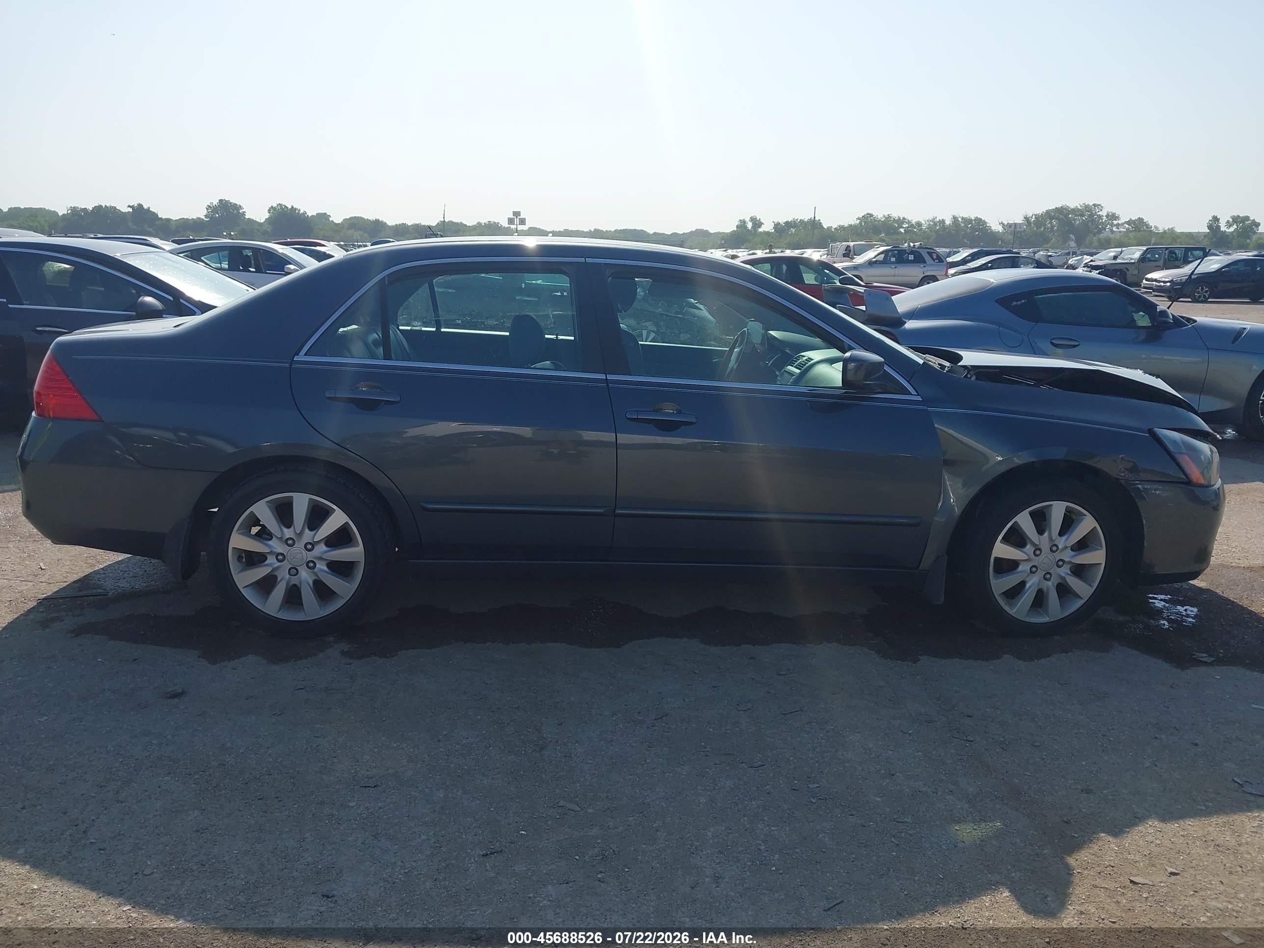 2006 Honda Accord 3.0 Ex Light Blue vin: 1HGCM66536A072905