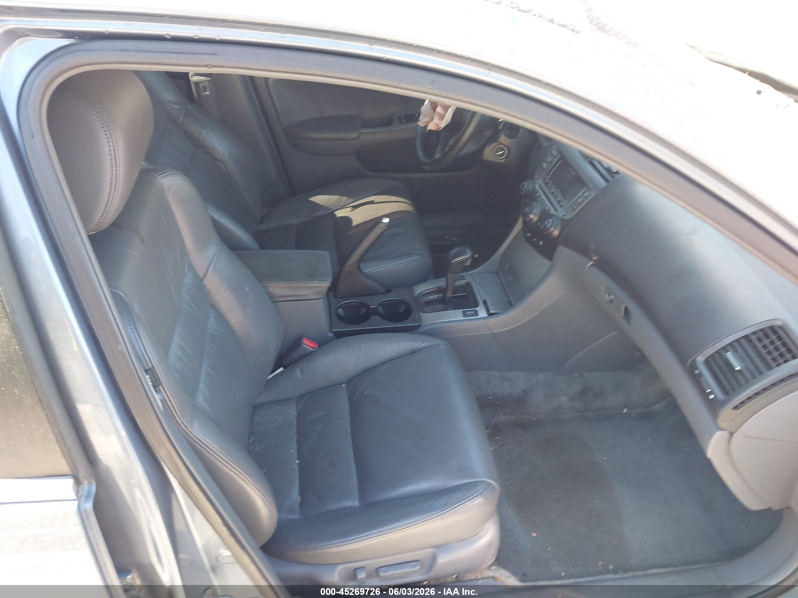 2007 Honda Accord 3.0 Ex Gray vin: 1HGCM66537A015489