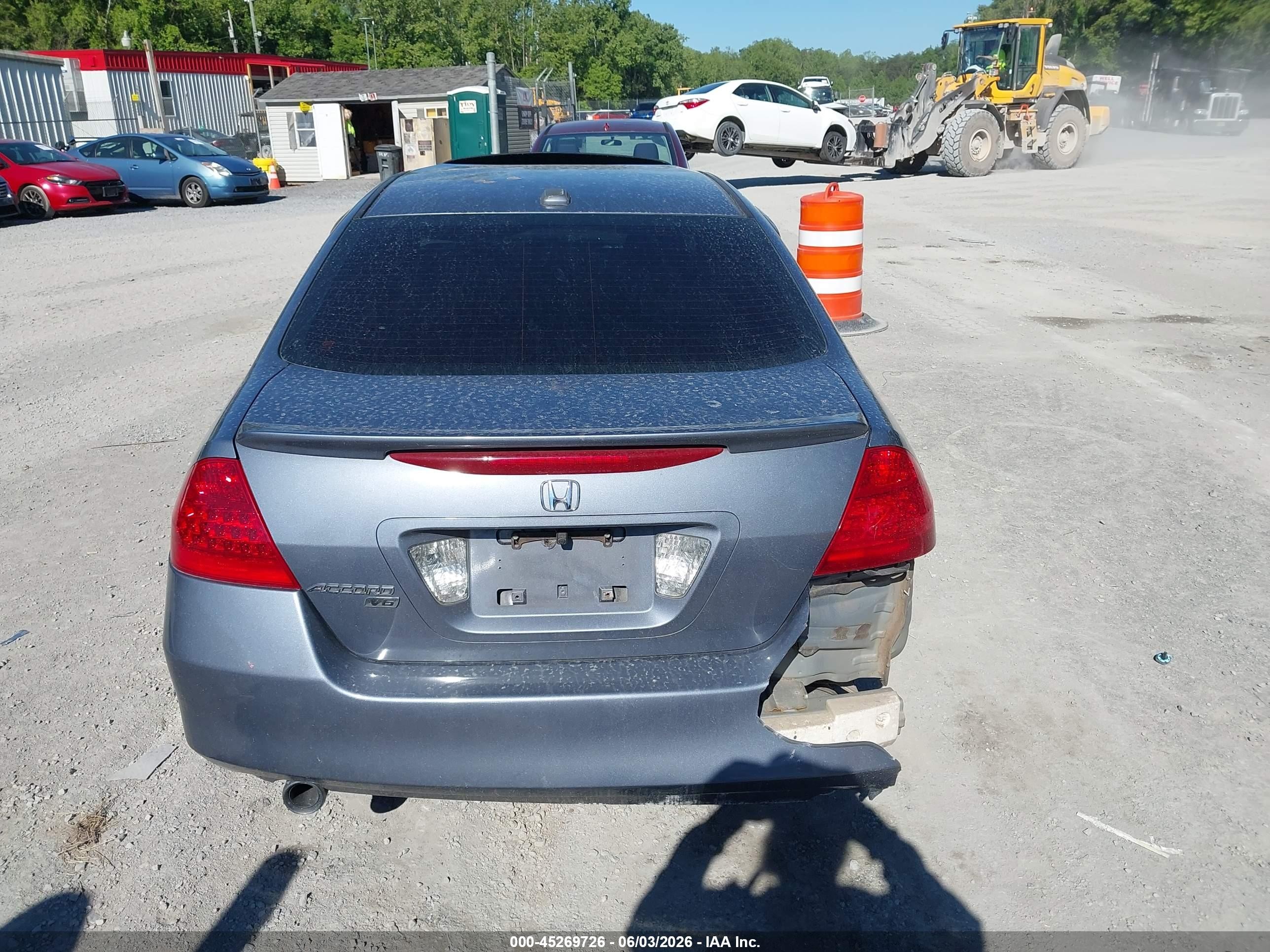 2007 Honda Accord 3.0 Ex Gray vin: 1HGCM66537A015489