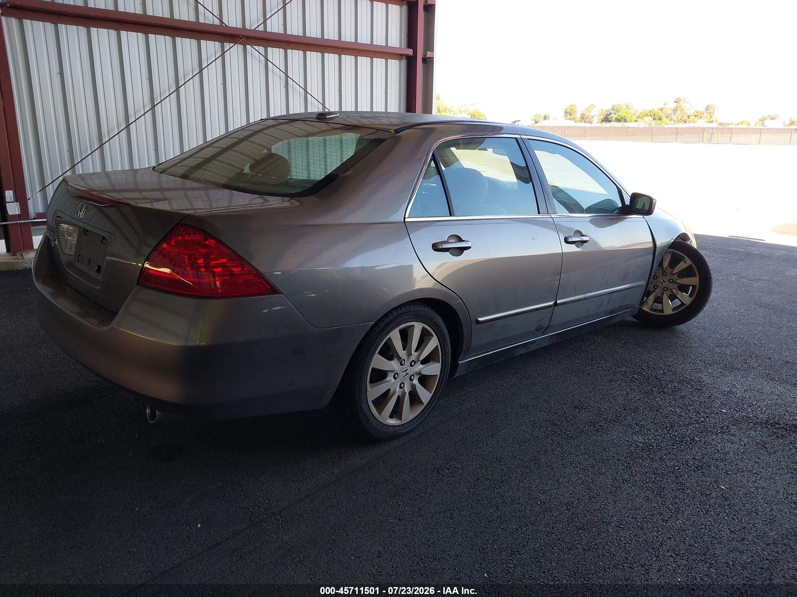 2007 Honda Accord 3.0 Ex Beige vin: 1HGCM66537A033118