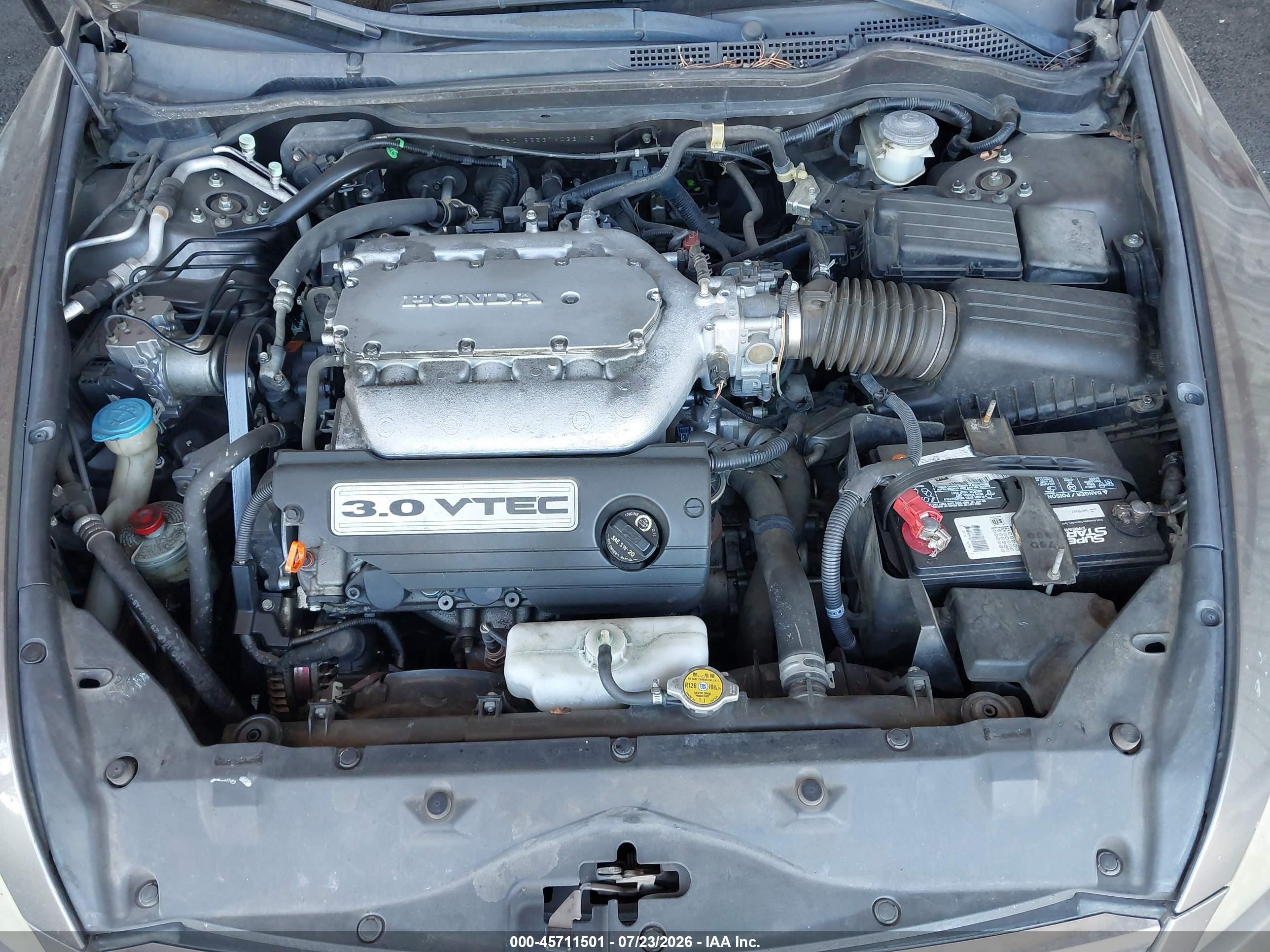 2007 Honda Accord 3.0 Ex Beige vin: 1HGCM66537A033118