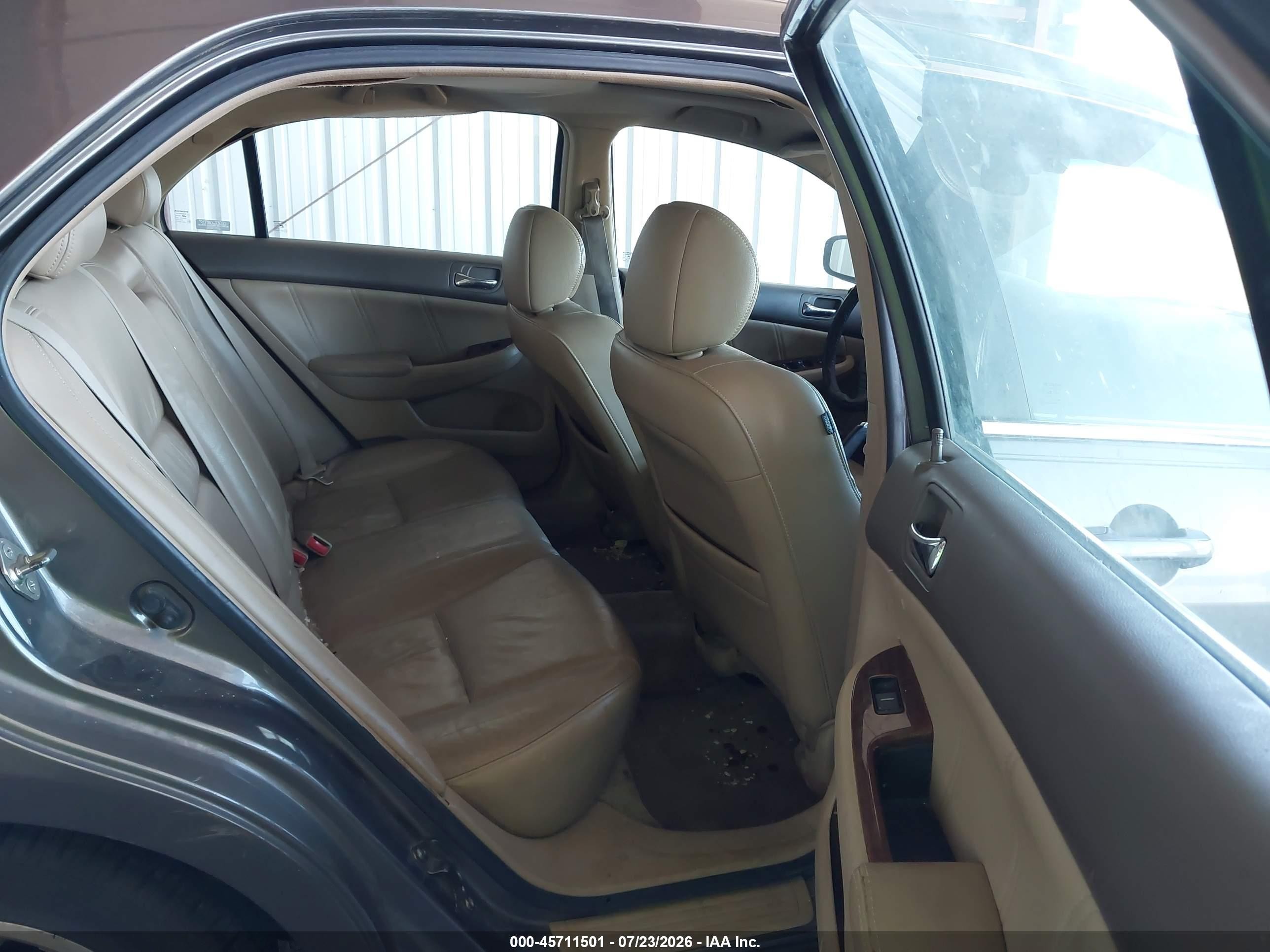 2007 Honda Accord 3.0 Ex Beige vin: 1HGCM66537A033118
