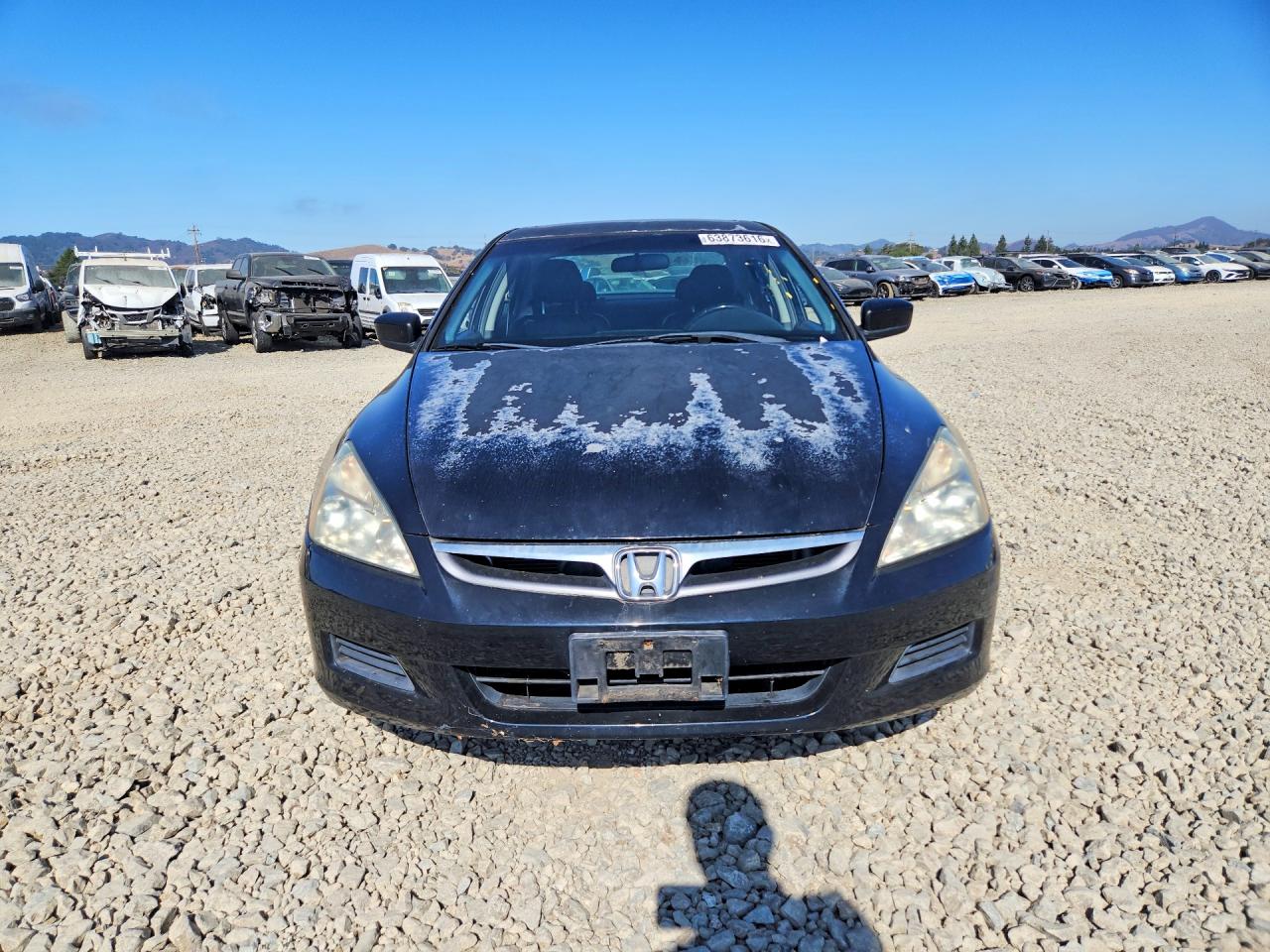 2007 Honda Accord Ex Black vin: 1HGCM66537A037234