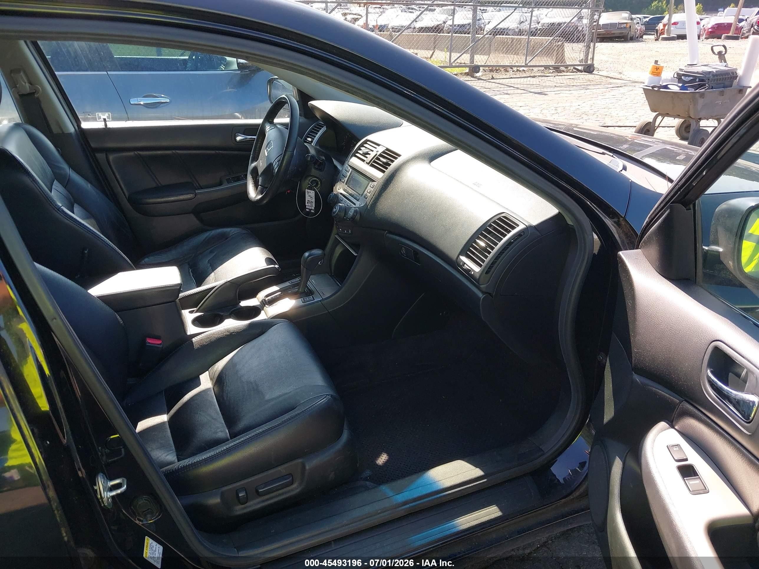 2007 Honda Accord 3.0 Ex Black vin: 1HGCM66537A045799