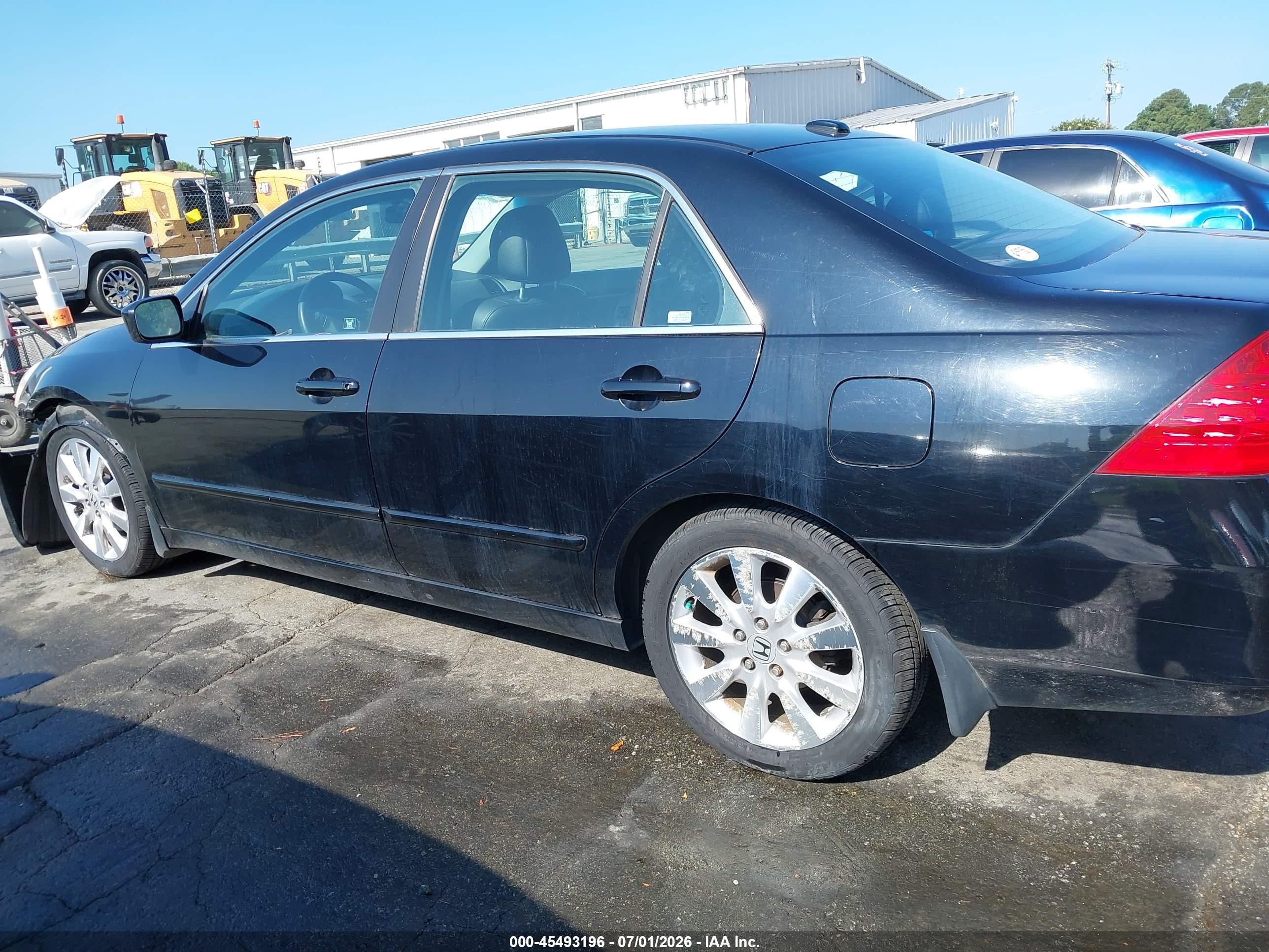 2007 Honda Accord 3.0 Ex Black vin: 1HGCM66537A045799