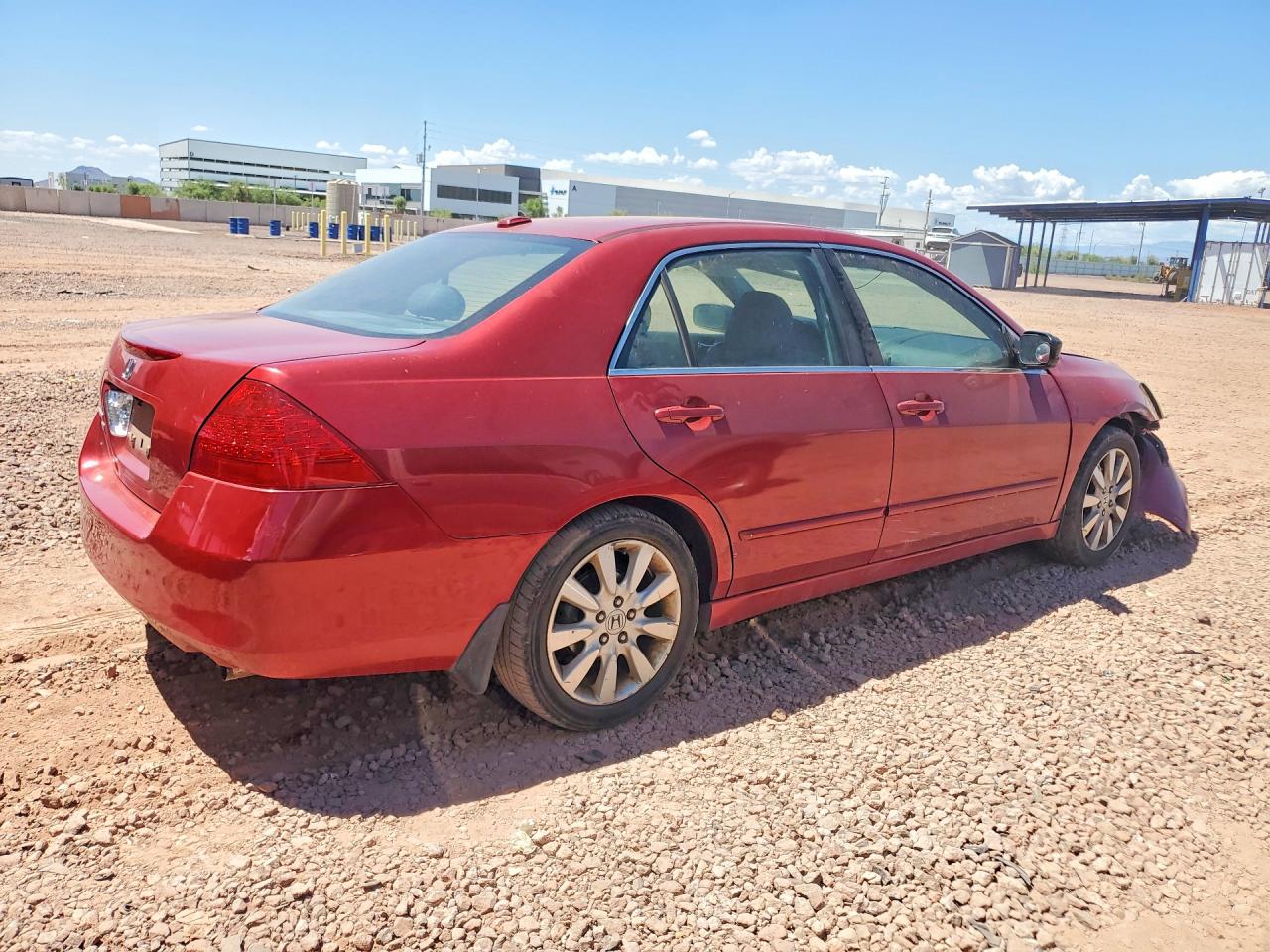 2007 Honda Accord Ex Красный vin: 1HGCM66537A057726