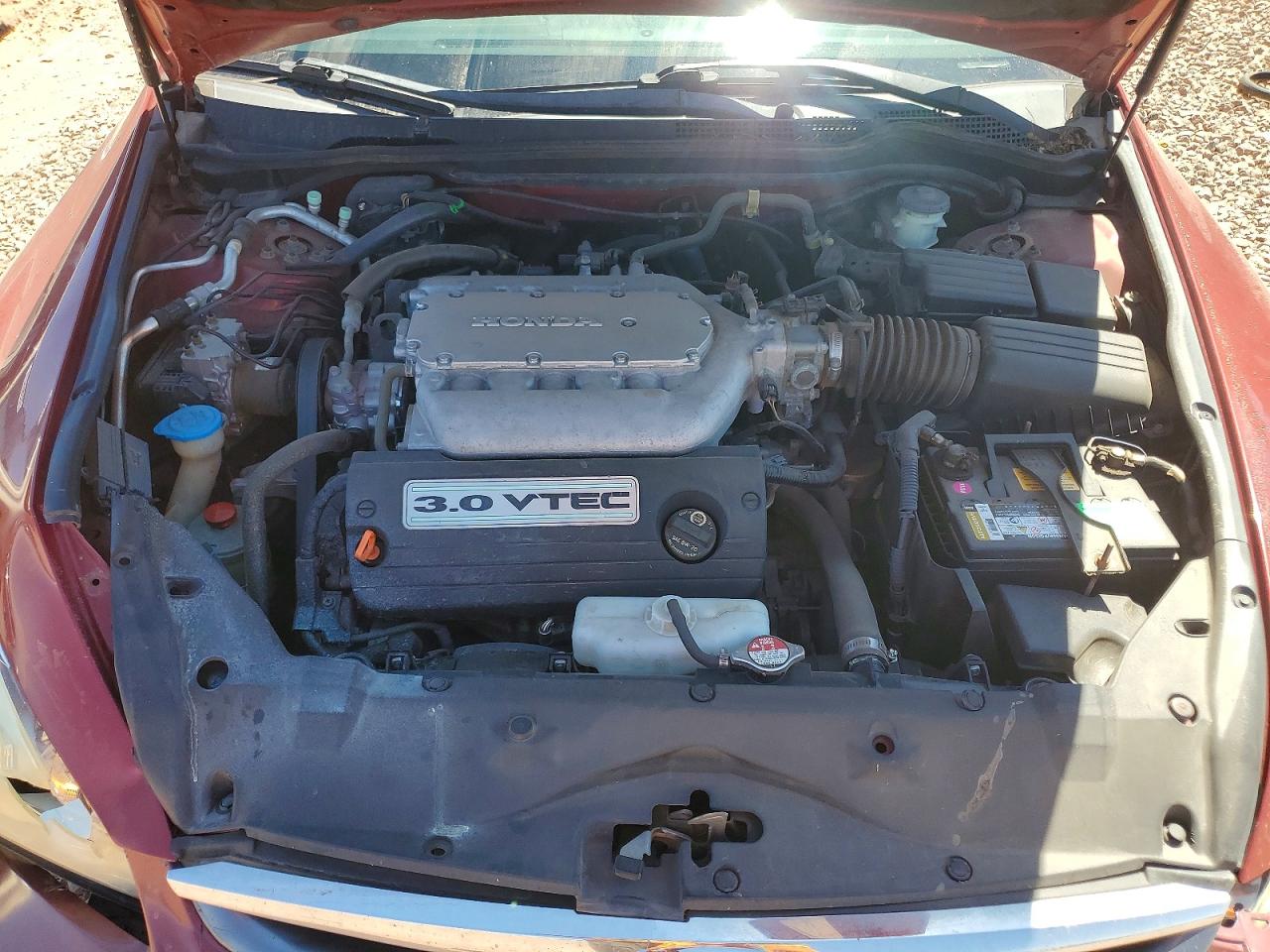 2007 Honda Accord Ex Красный vin: 1HGCM66537A057726