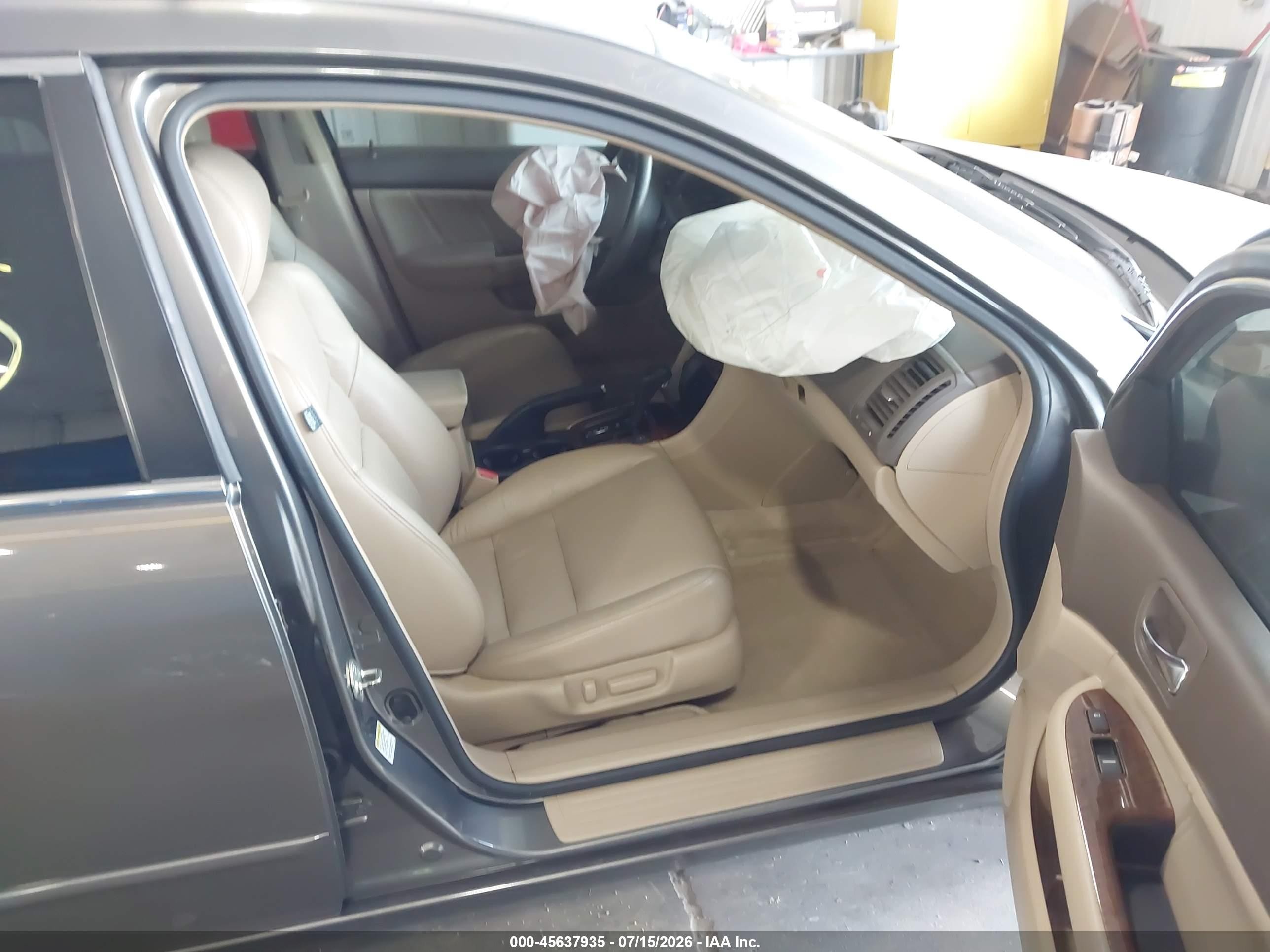 2007 Honda Accord 3.0 Ex Gray vin: 1HGCM66537A084134