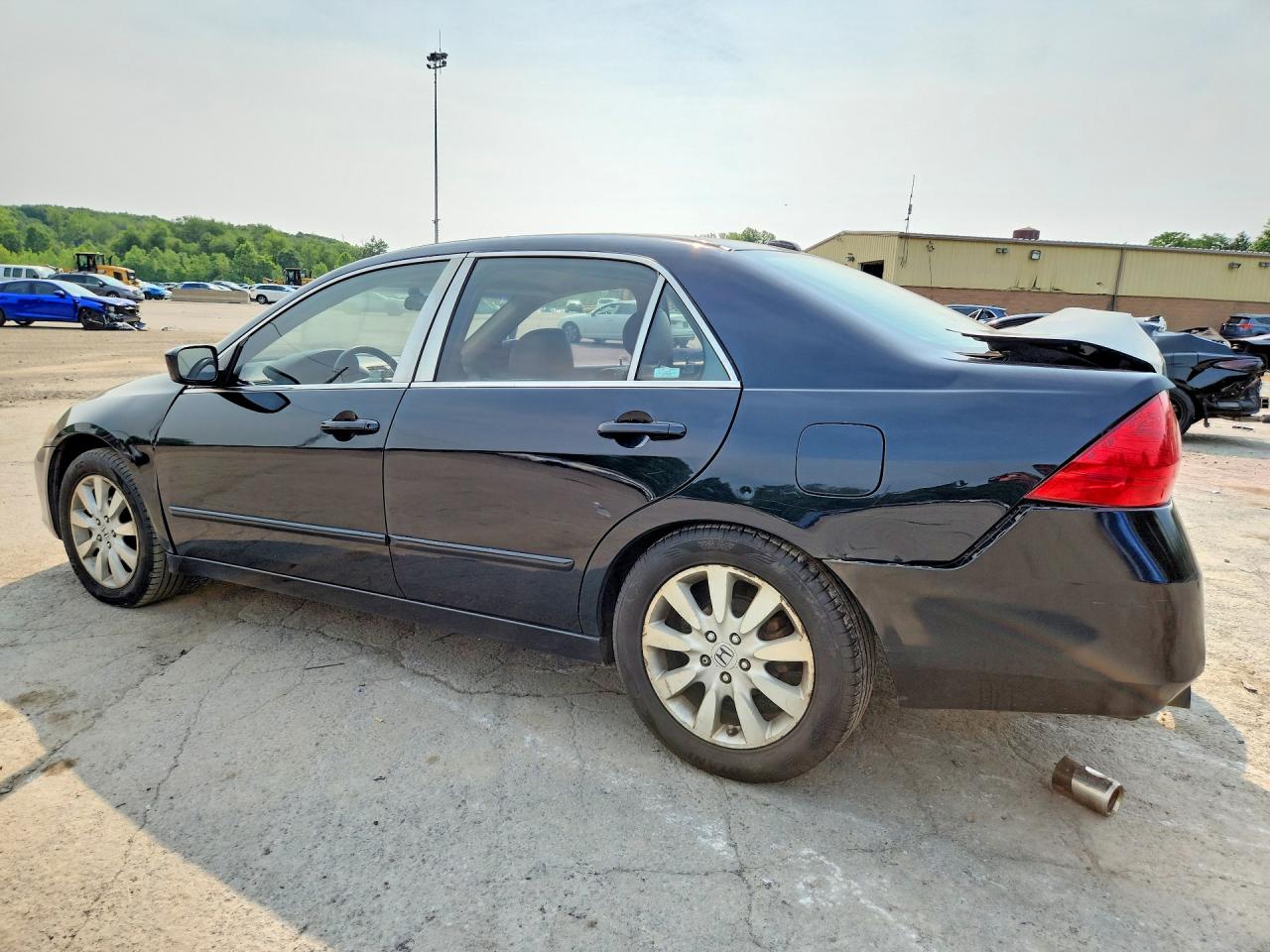 2007 Honda Accord Ex Black vin: 1HGCM66537A085591
