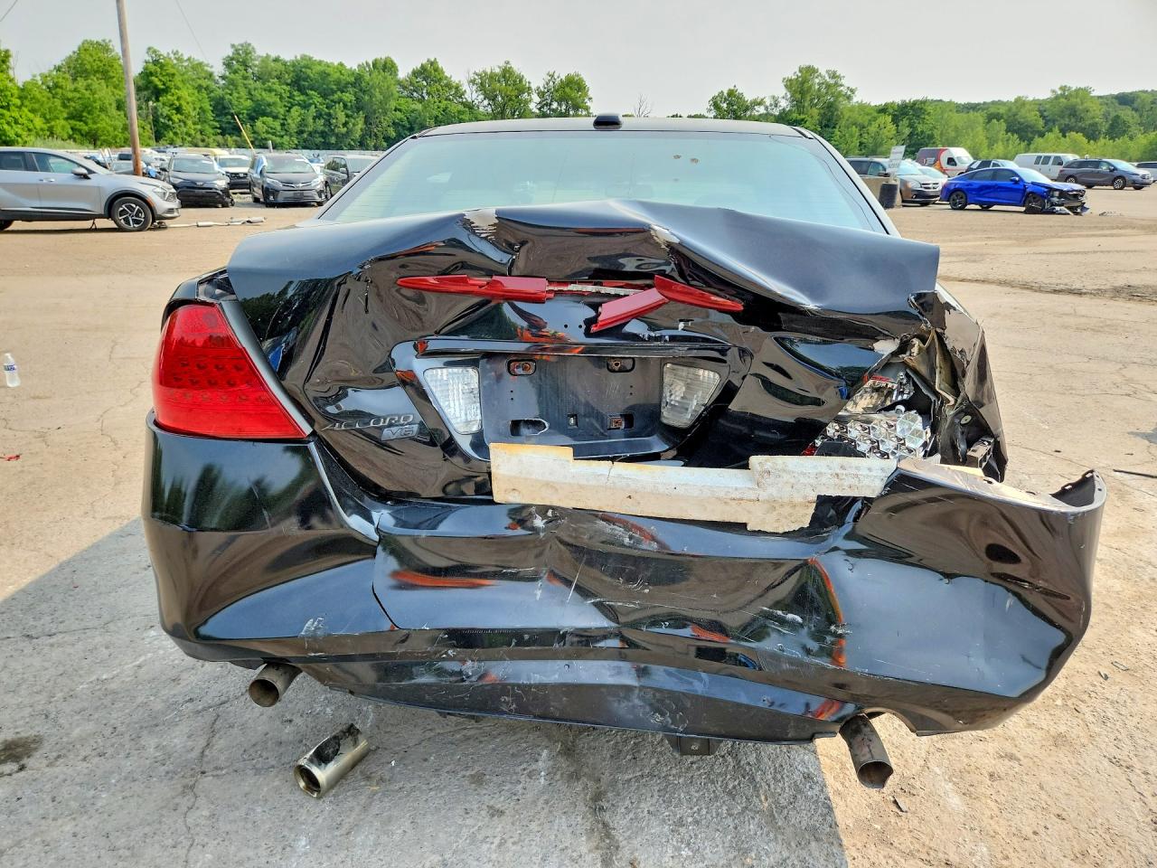 2007 Honda Accord Ex Black vin: 1HGCM66537A085591