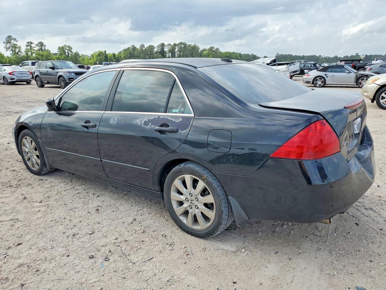 2007 Honda Accord Ex Black vin: 1HGCM66537A102194