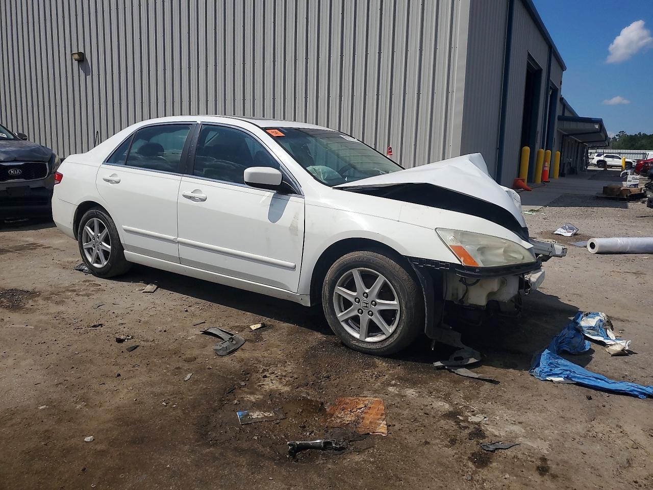 2003 Honda Accord Ex White vin: 1HGCM66543A004866
