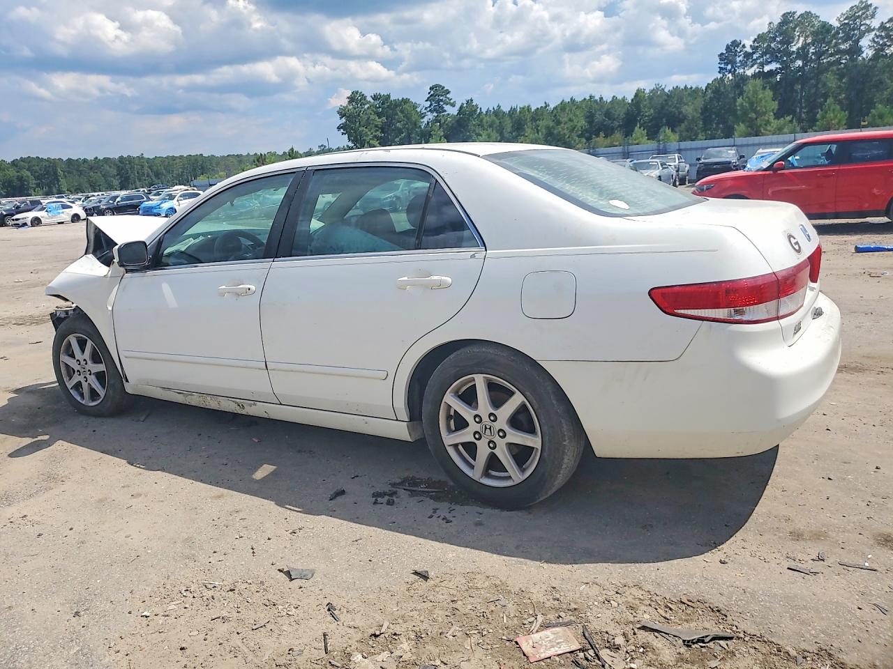 2003 Honda Accord Ex White vin: 1HGCM66543A004866