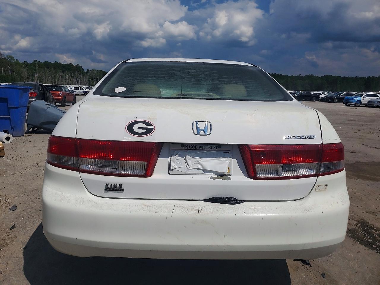 2003 Honda Accord Ex White vin: 1HGCM66543A004866