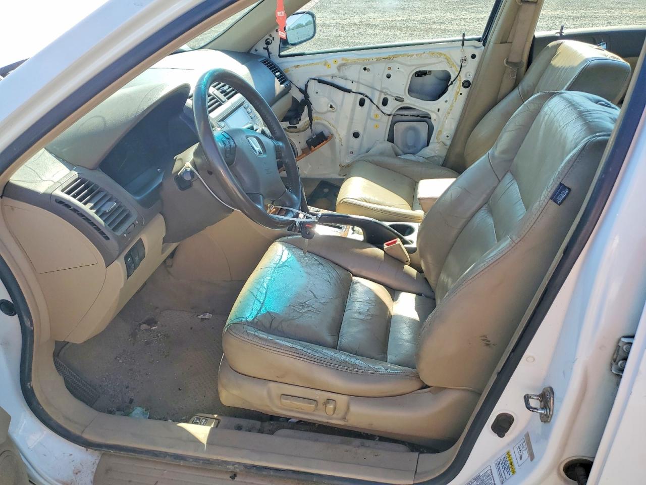 2003 Honda Accord Ex White vin: 1HGCM66543A009291