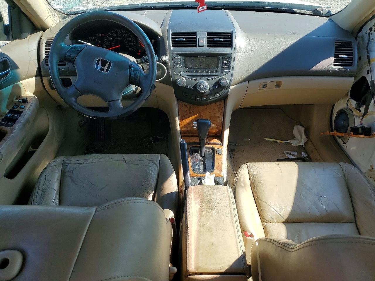 2003 Honda Accord Ex White vin: 1HGCM66543A009291
