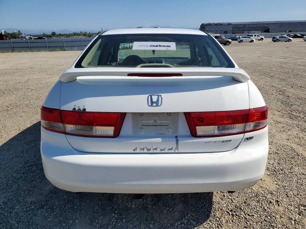 2003 Honda Accord Ex White vin: 1HGCM66543A009291