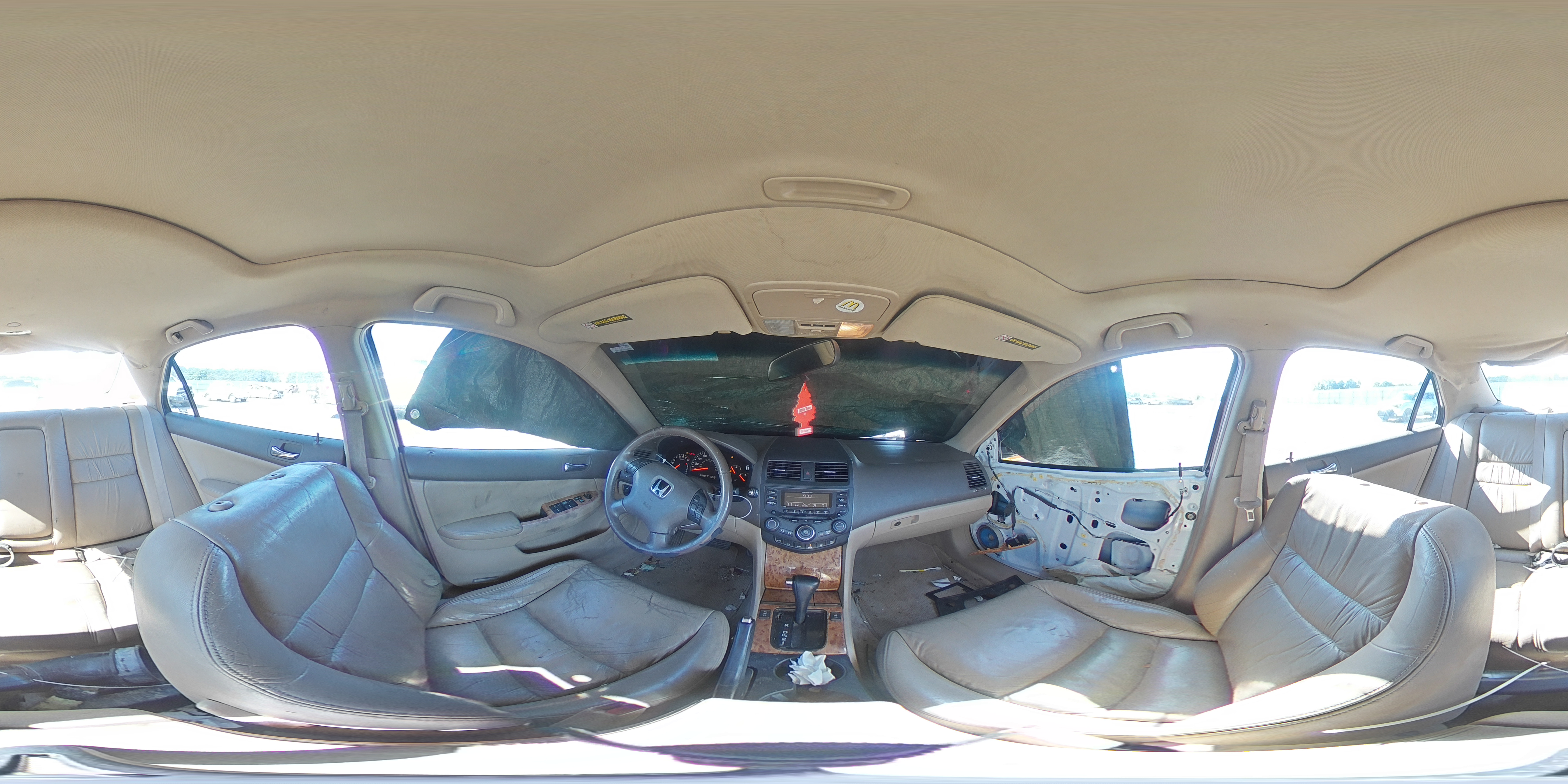 2003 Honda Accord Ex White vin: 1HGCM66543A009291