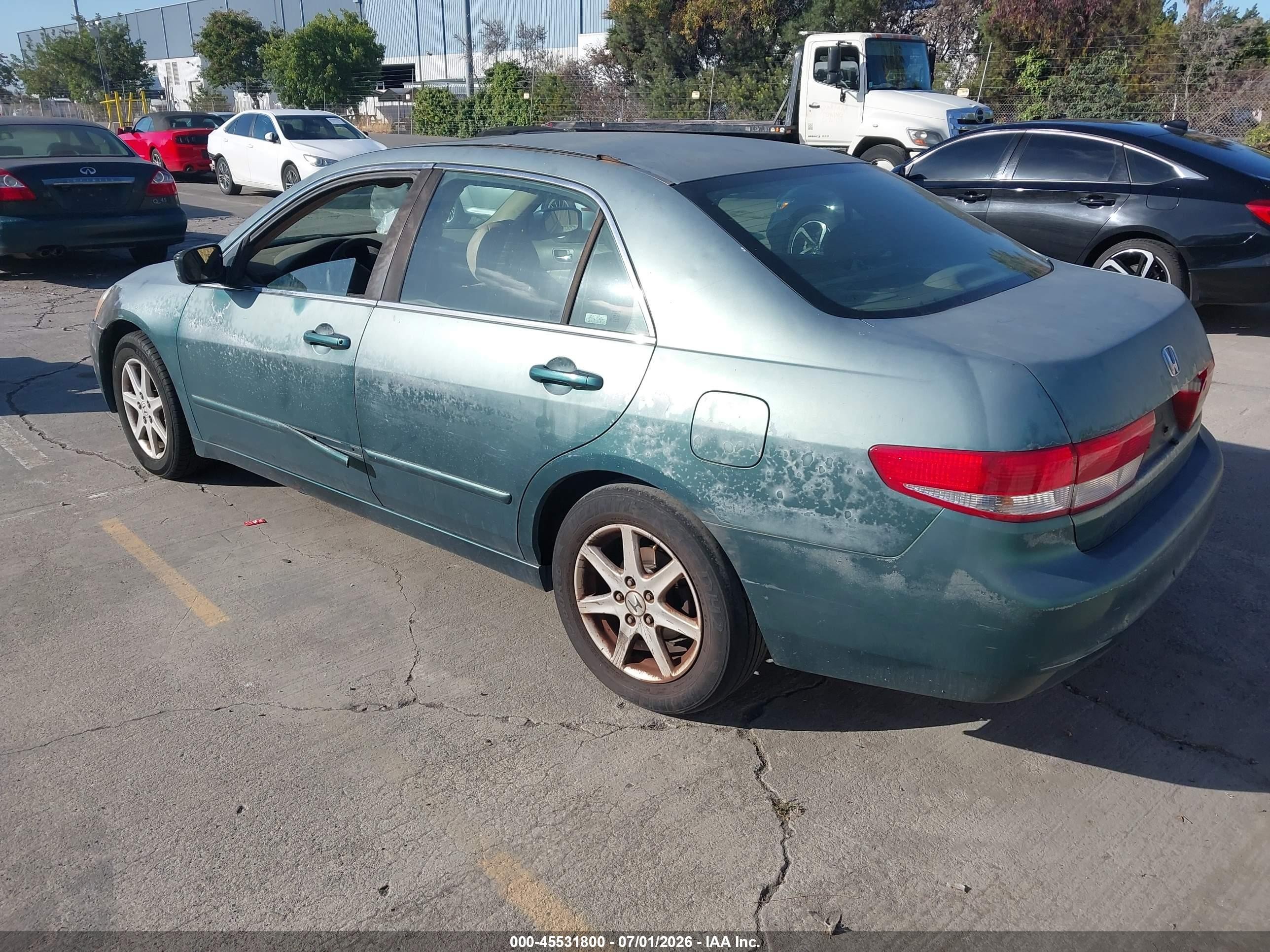 2003 Honda Accord Sdn Ex Green vin: 1HGCM66543A010991