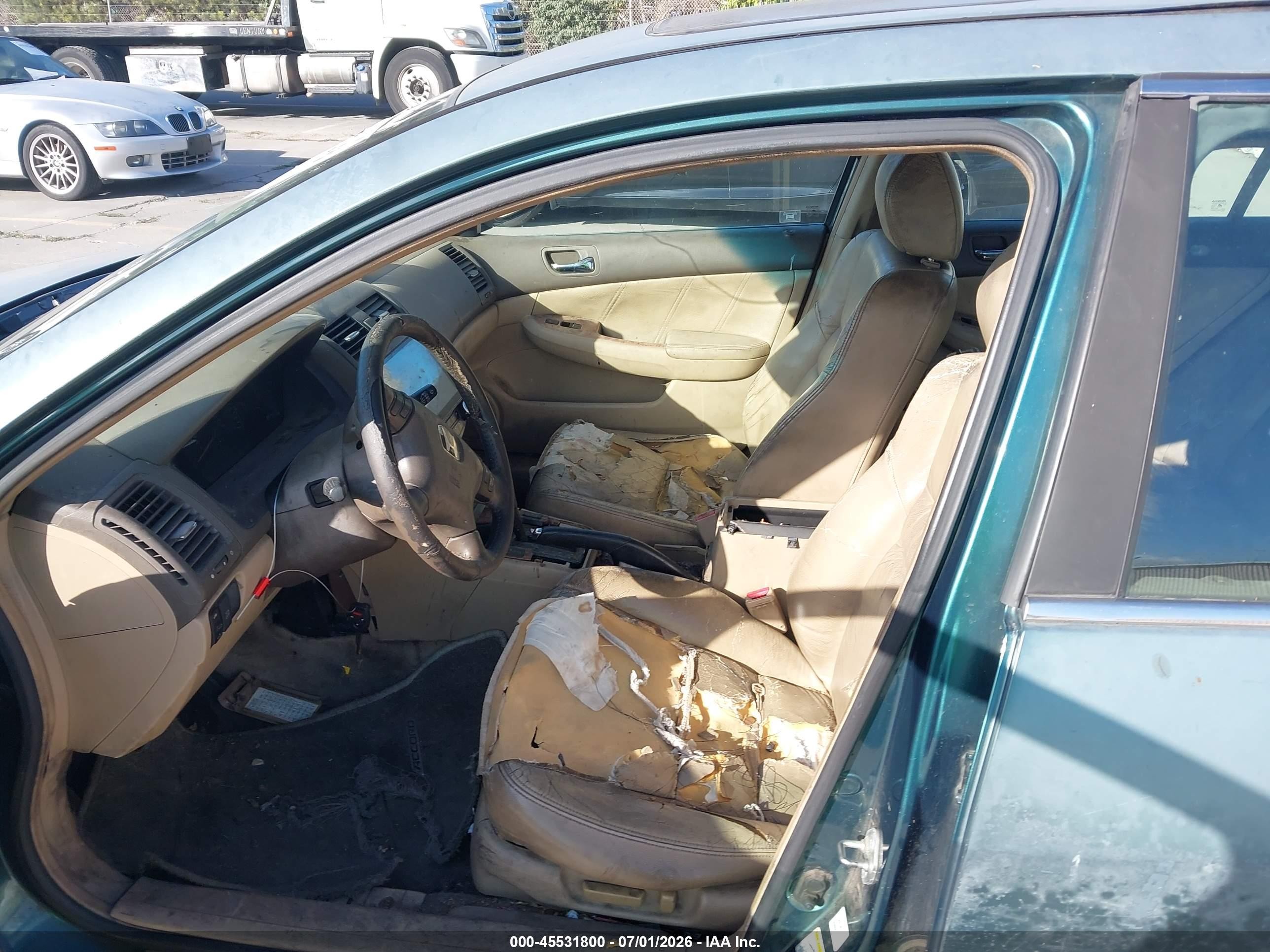 2003 Honda Accord Sdn Ex Green vin: 1HGCM66543A010991